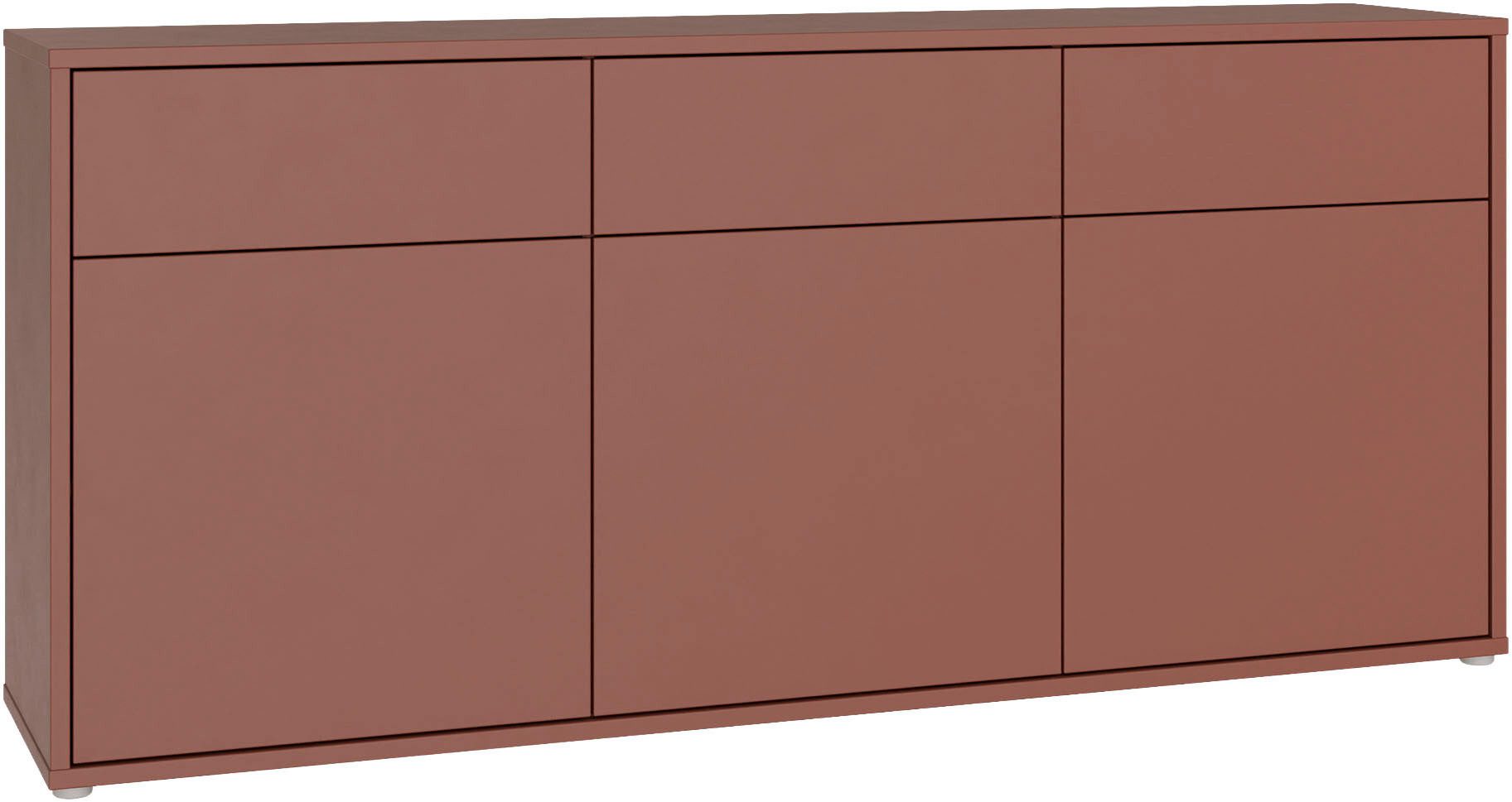 FORTE Sideboard Alice Springs, Sideboard, Breite 184,2 cm, viel Stauraum, Schubkästen mit Vollauszug, Push to open, grifflos