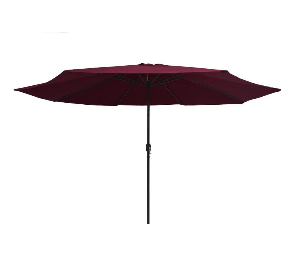 Thumbnail - furnicato Sonnenschirm mit Metall-Mast 390 cm Bordeauxrot, LxB: 390x390 cm