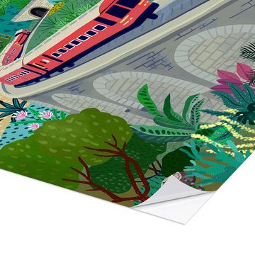 Posterlounge Wandfolie Taika Tori, Sri Lanka Eisenbahn, Illustration