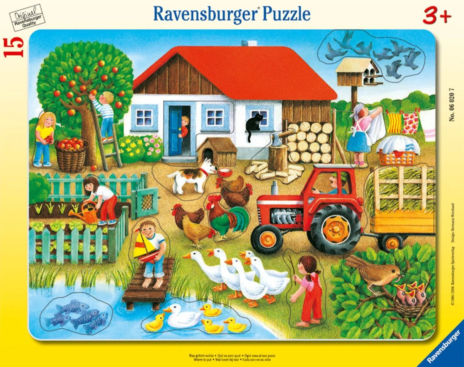 Ravensburger Puzzle Was gehört wohin. Puzzle mit 15 Teilen, 15 Puzzleteile günstig online kaufen