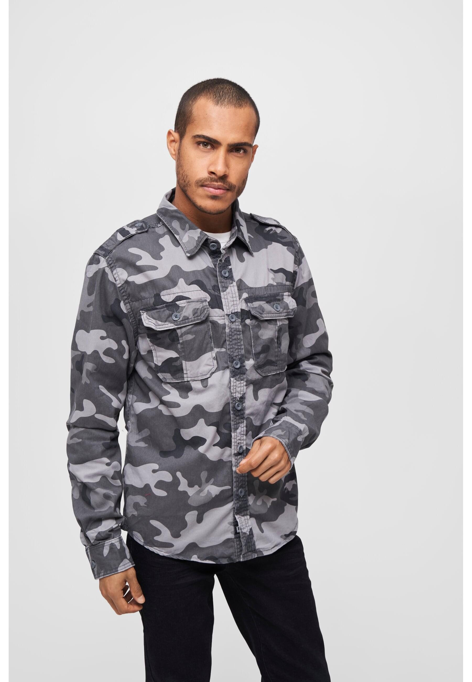 Brandit Langarmhemd Brandit Herren Vintage Shirt günstig online kaufen
