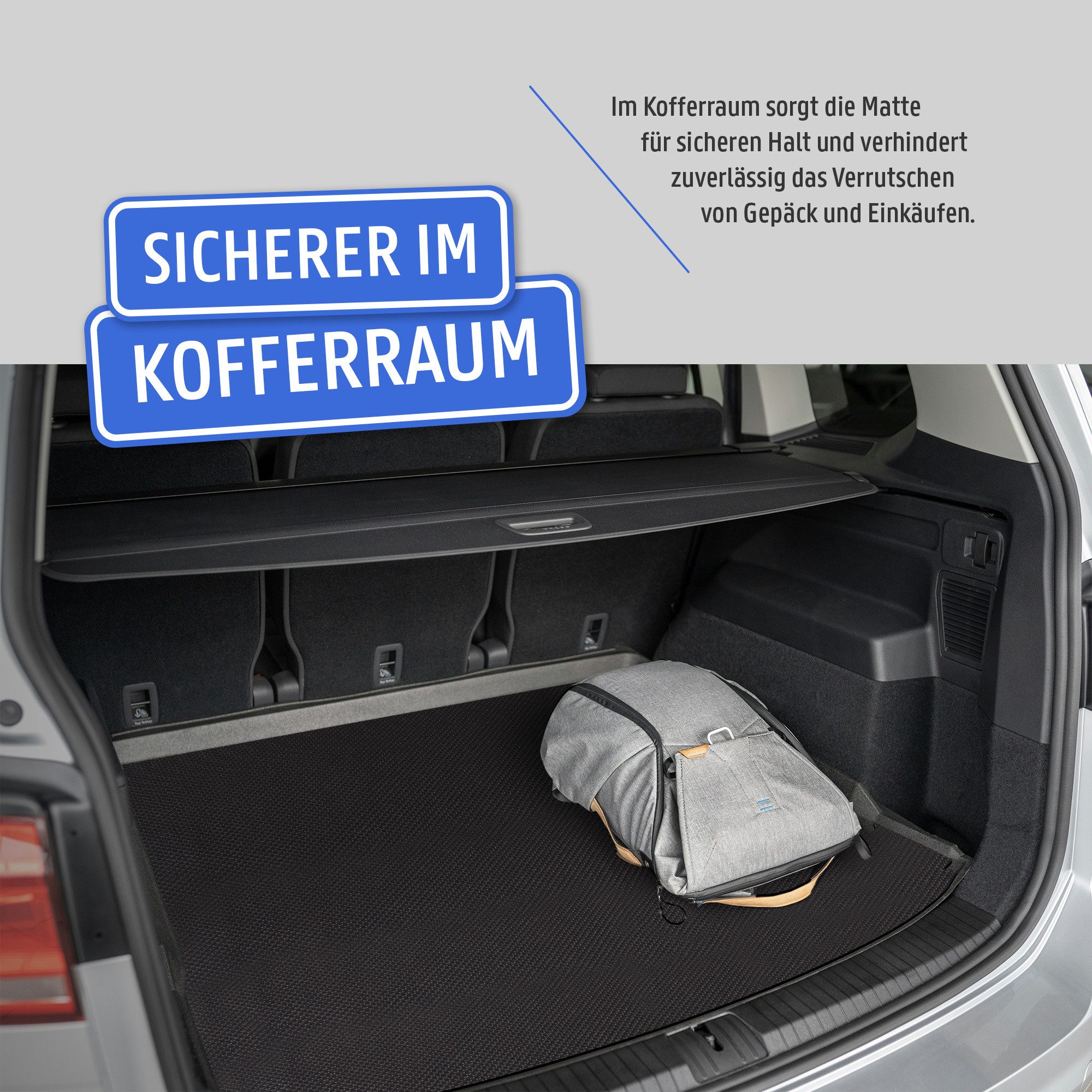 ProHome Kofferraummatte Antirutschmatte XXL, für Universalgröße Universalgröße Unversalgröße, Anti Rutsch Matte Schmutzmatte, zuschneidbar Gummimatte für Auto – Bild 3 von 5