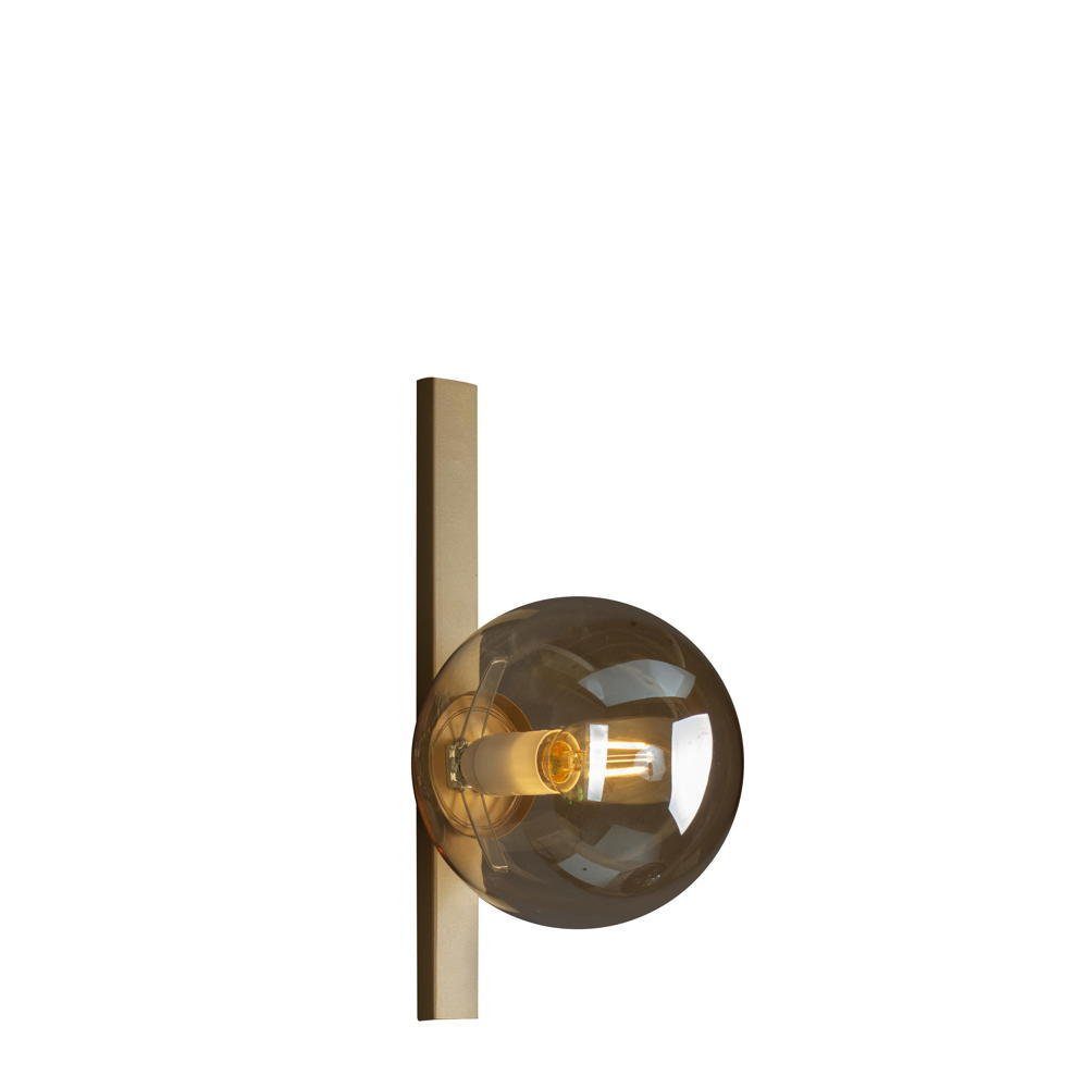 Gold-transparent Wandleuchte, Pluto Nein, keine Angabe, Wandlampe, Leuchtmittel warmweiss, click-licht 1-flammig, Wandleuchte in Gold enthalten: E14 Wandlicht und Wandleuchte