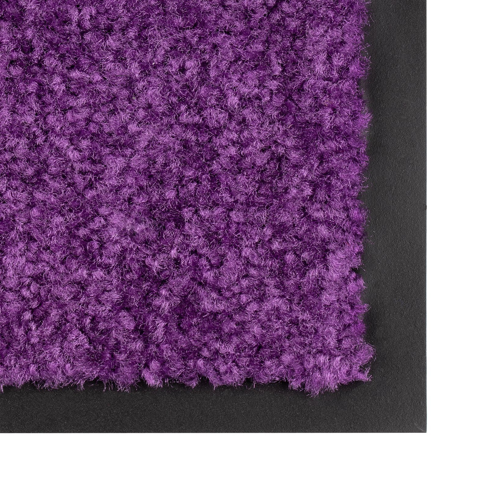 Fußmatte Schmutzfangmatte Use&Wash,verschiedene Rechteckig, Sauberlaufmatte, mm, Lila Farben Karat, Höhe: 8 Größen, &