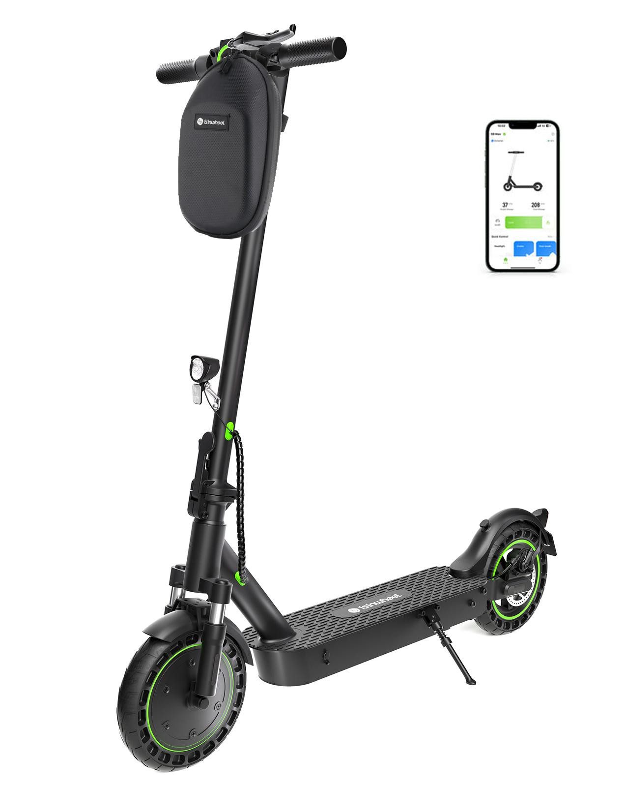 iSinwheel E-Scooter mit Straßenzulassung(ABE),APP,Faltbar E Roller, 20,00 km/h, (mit Kotflügeln), LED-Display, 40KM Reichweite, Duales Bremssystem, Belastung bis 120kg