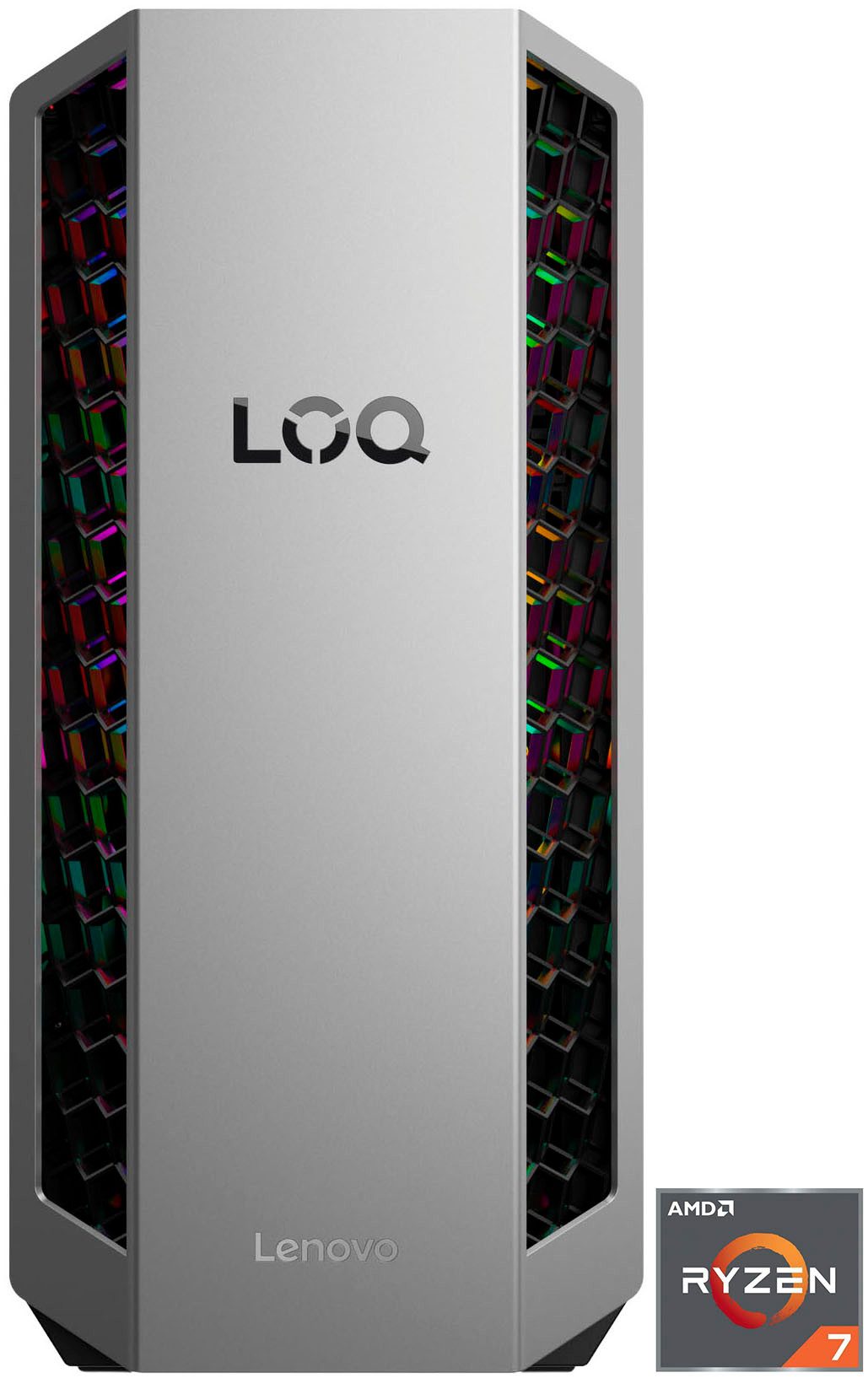 Lenovo LOQ Tower 26ADR10 Gaming-PC (AMD Ryzen 7 8745HX, GeForce RTX™ 5060 Ti, 16 GB RAM, 512 GB SSD, Luftkühlung)