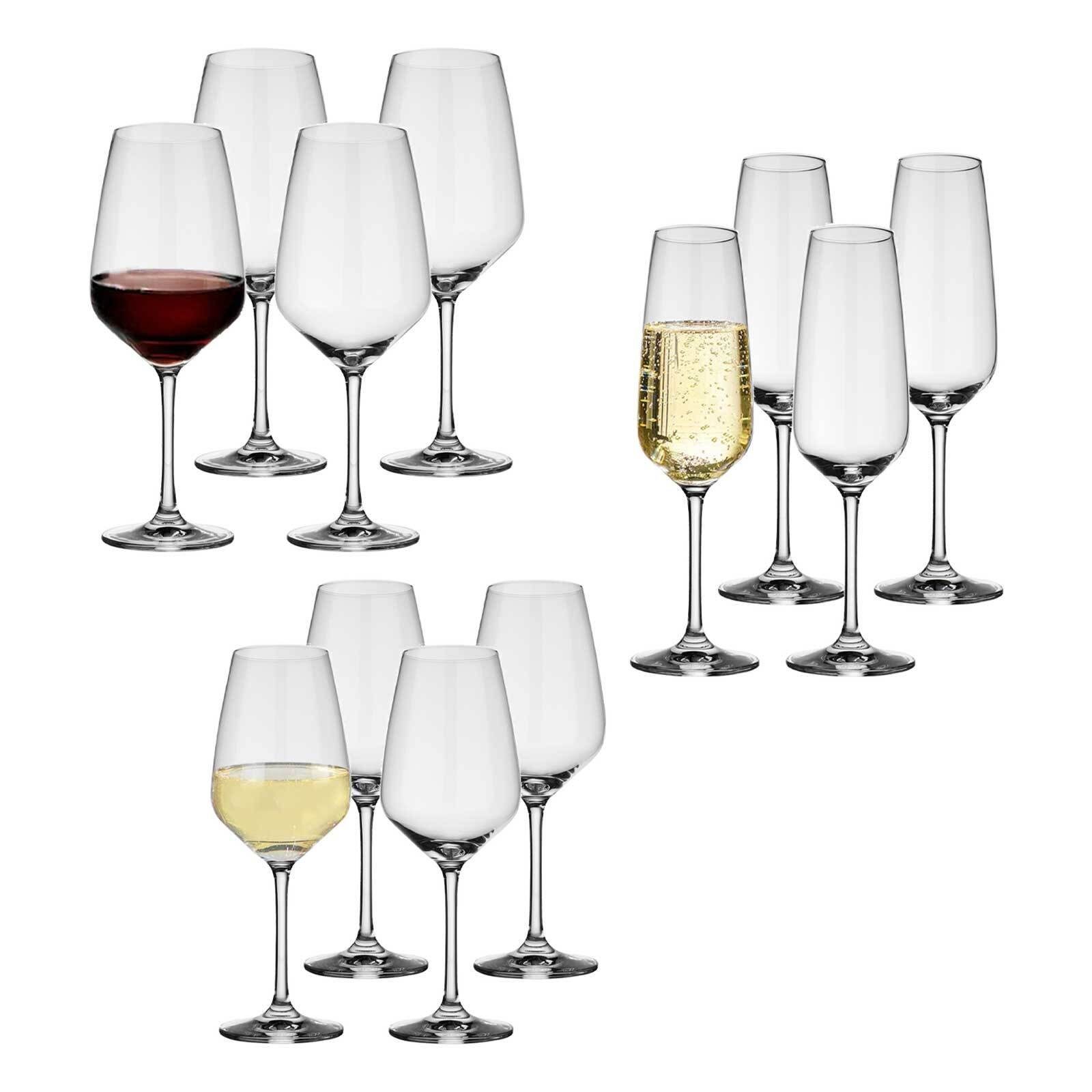 Glas Basic und Wein- Set, Glas Boch Sektgläser Voice & 12er Villeroy