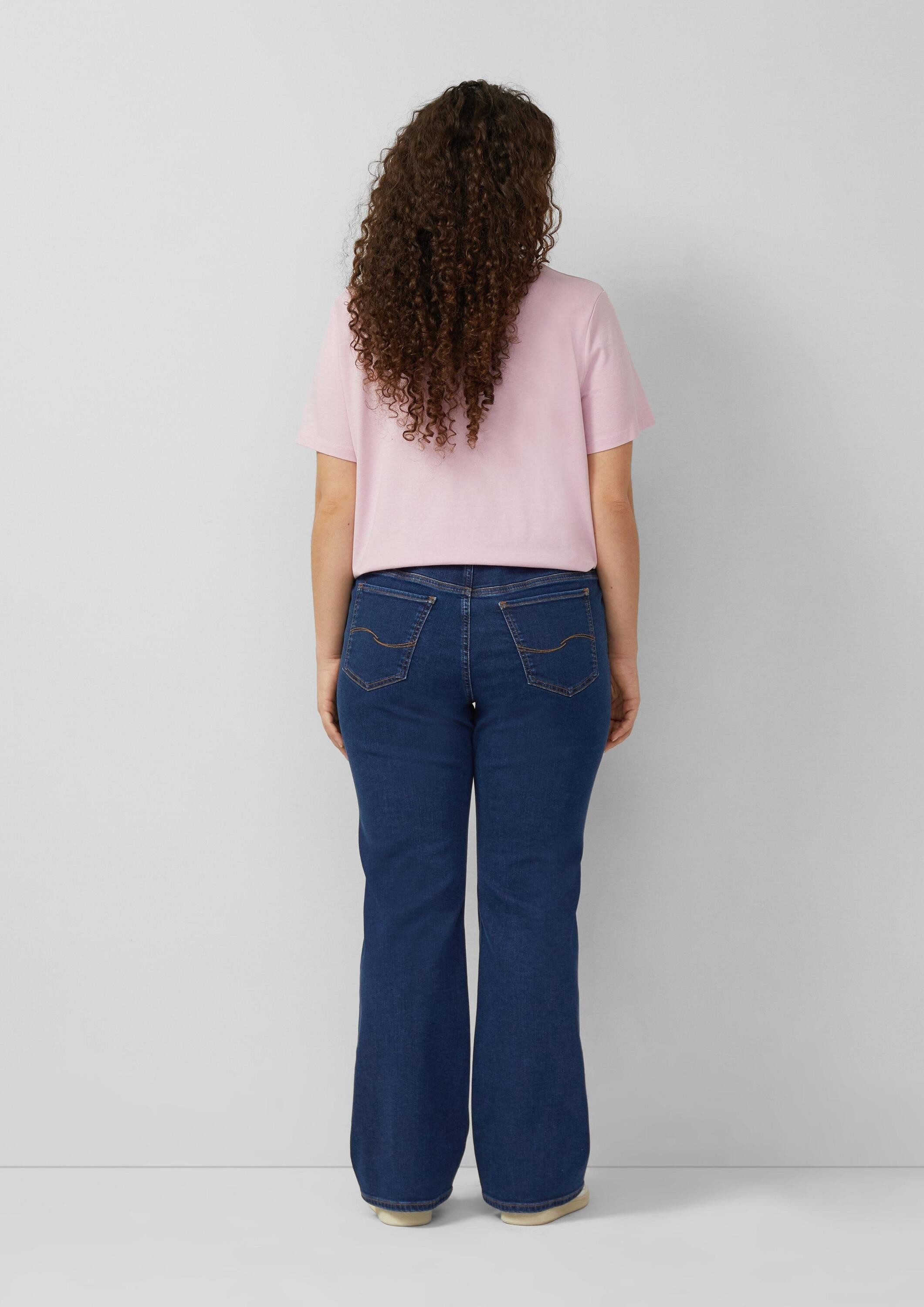 QS Bootcut-Jeans Jeans-Hose Jeans / Slim Fit / Mid Rise / Bootcut Leg