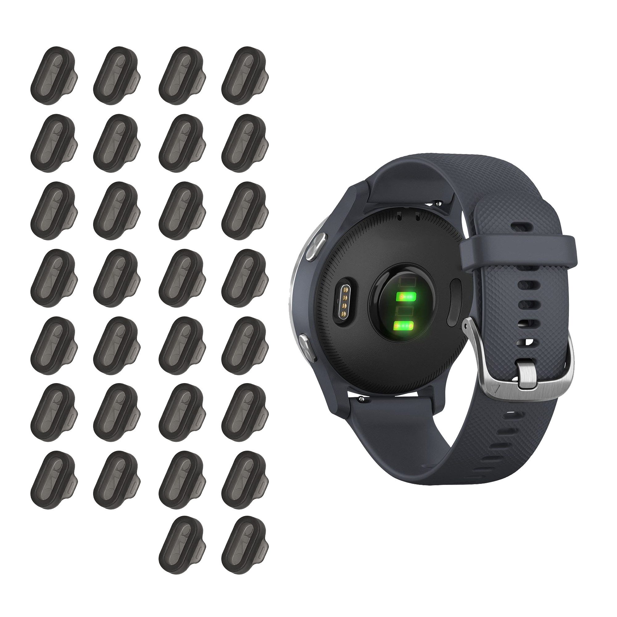 kwmobile kwmobile 30x Staubschutz kompatibel mit Garmin Venu / Forerunner / Smartwatch, 1-tlg., 30x Staubschutz für Garmin Venu / Forerunner / Vivomove / Fenix