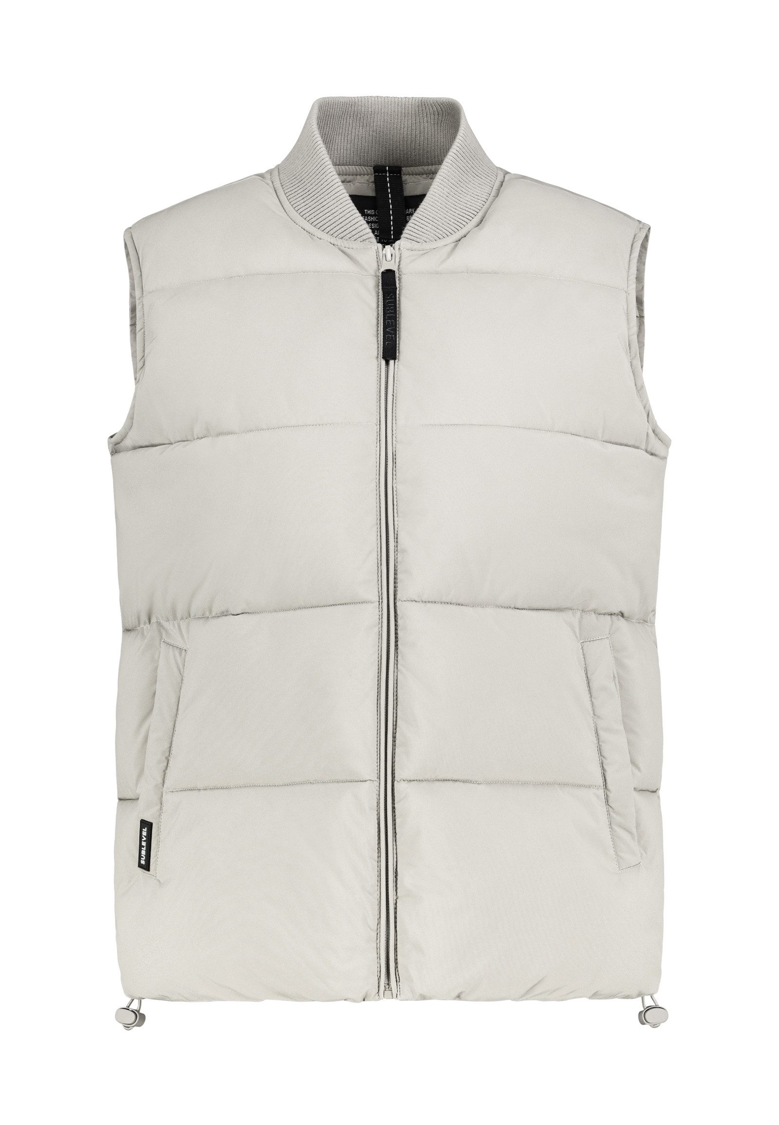 SUBLEVEL Steppweste Damen Weste mit Stehkragen und Gummizug mit Leistentasc günstig online kaufen