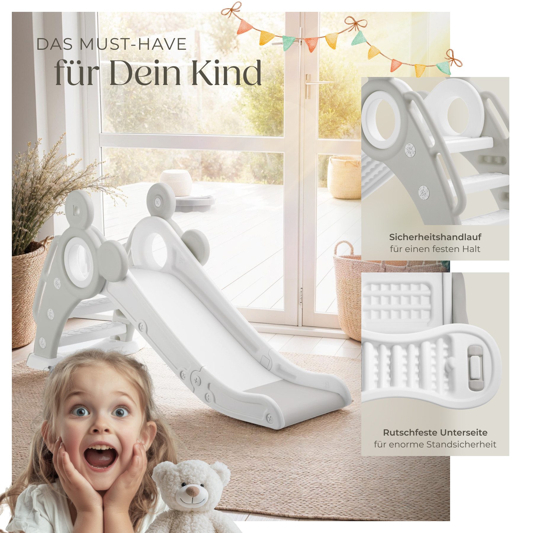 tectake Rutsche Kinderrutsche, ab 2 Jahren