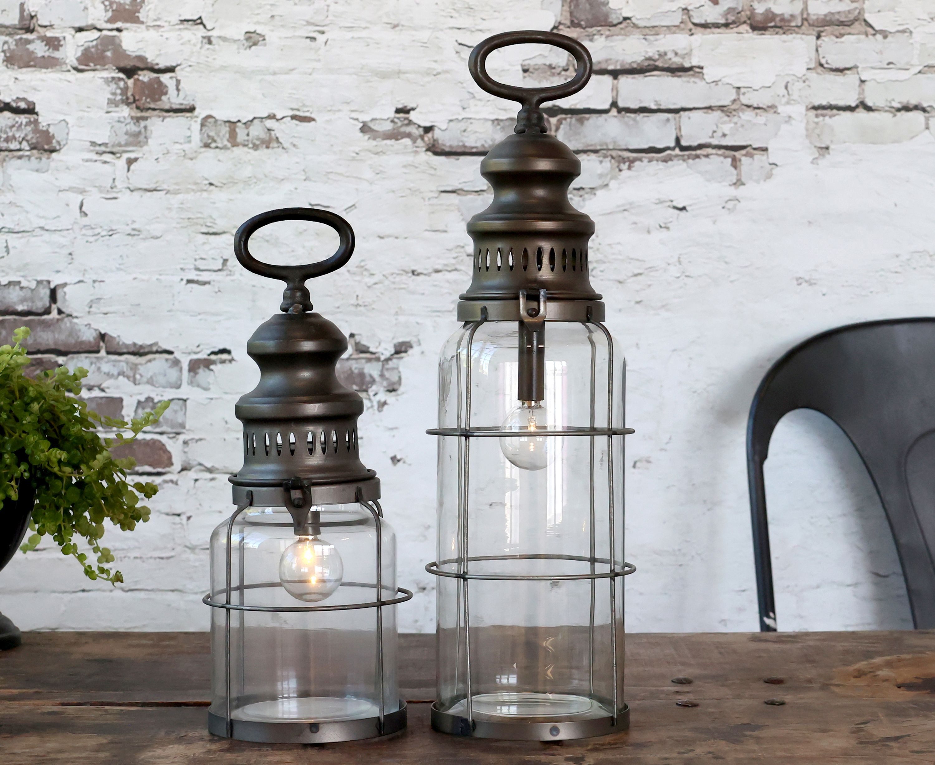 Chic Antique LED Stehlampe Chic Antique - Laterne Windlicht Lampe LED Stall günstig online kaufen