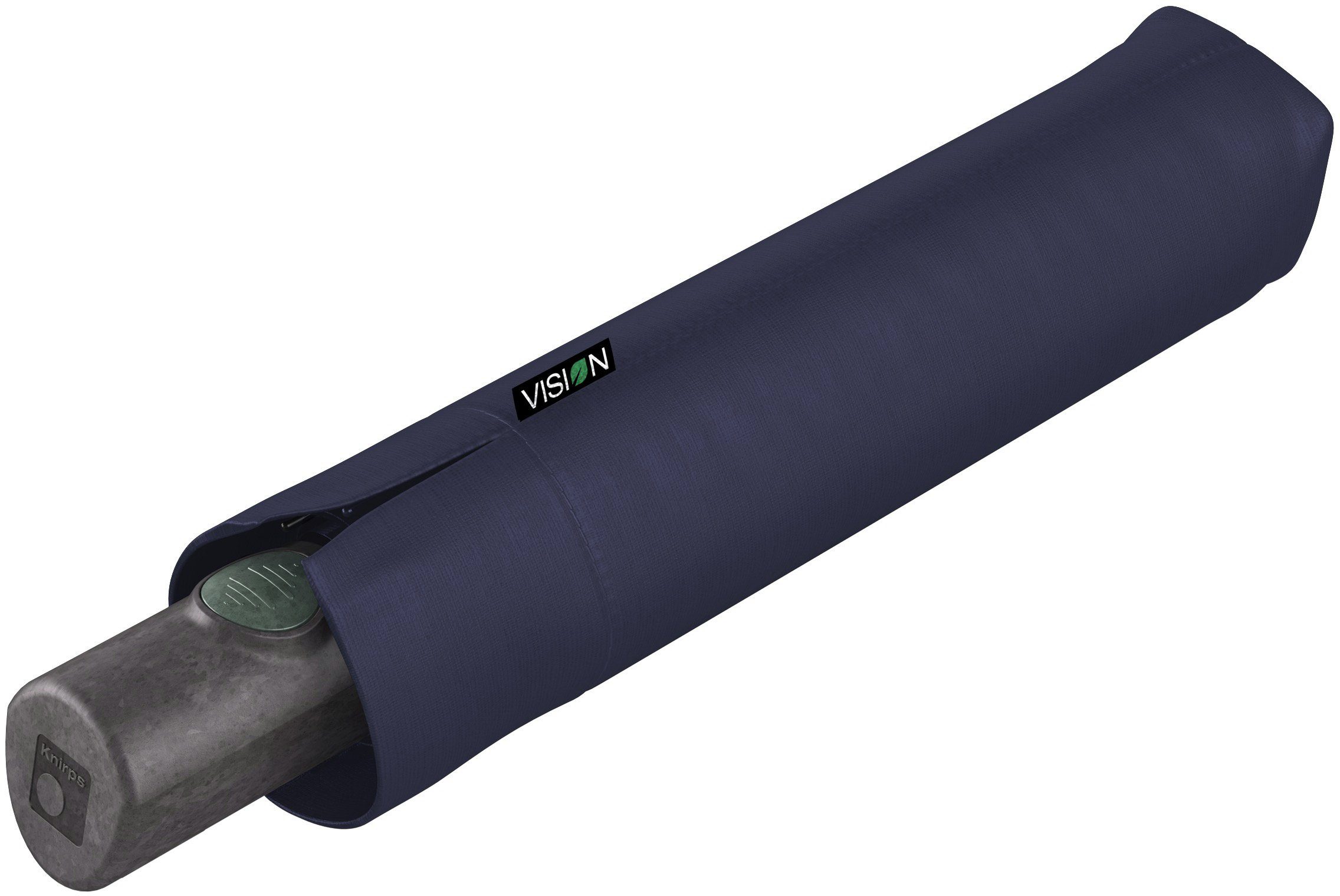 Knirps® Taschenregenschirm Vision Duomatic, Water, PET Schirmdach aus recyceltem