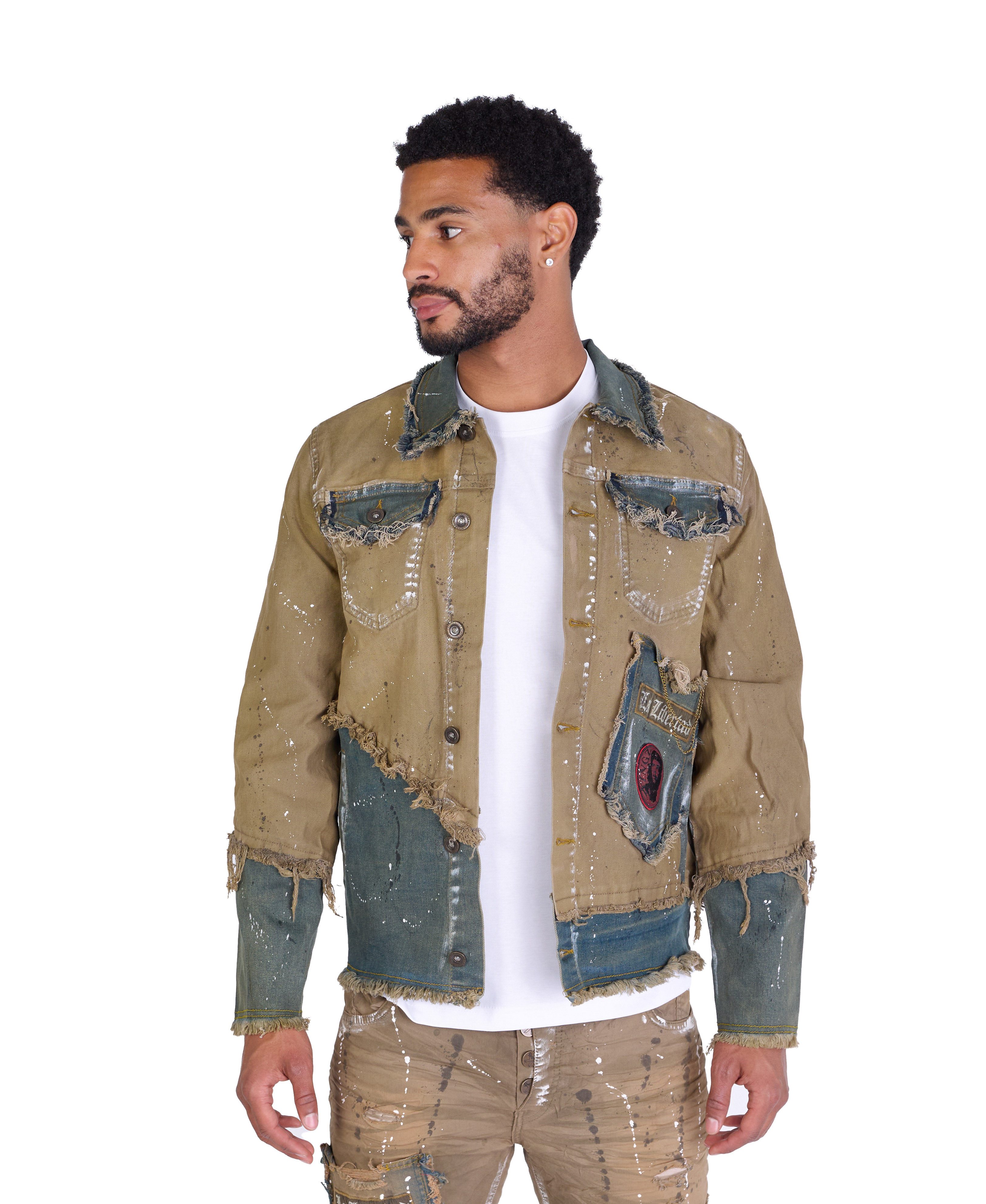 KINGZ Jeansjacke Designer Jeansjacke von KINGZ günstig online kaufen