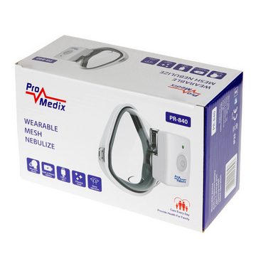 Promedix Inhalationsgerät PR-840, Mesh Inhalator Vernebler Tragbar USB-C