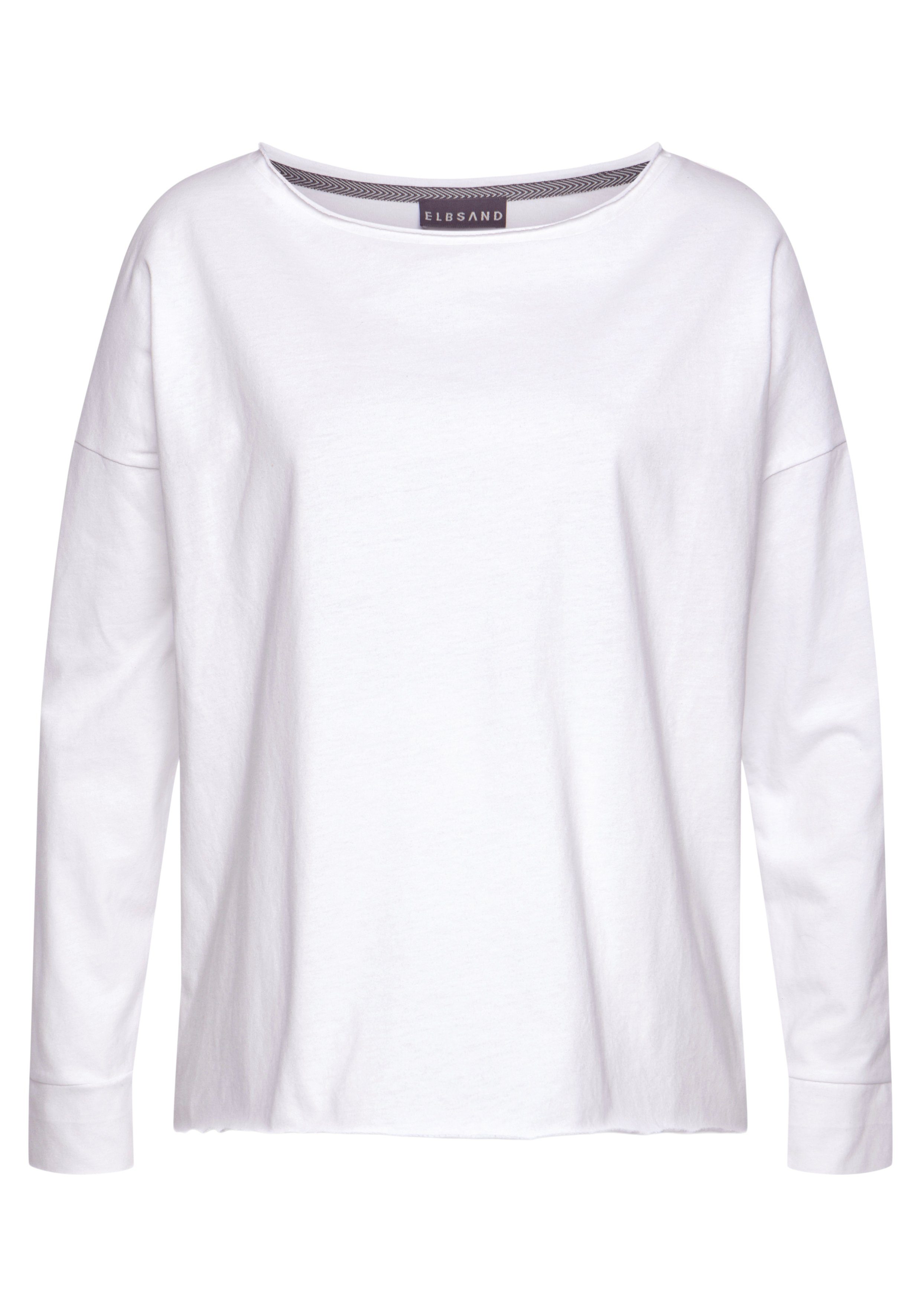 Elbsand Langarmshirt Raina mit Logoprint hinten, Longsleeve aus Baumwoll-Mix. € 39,99