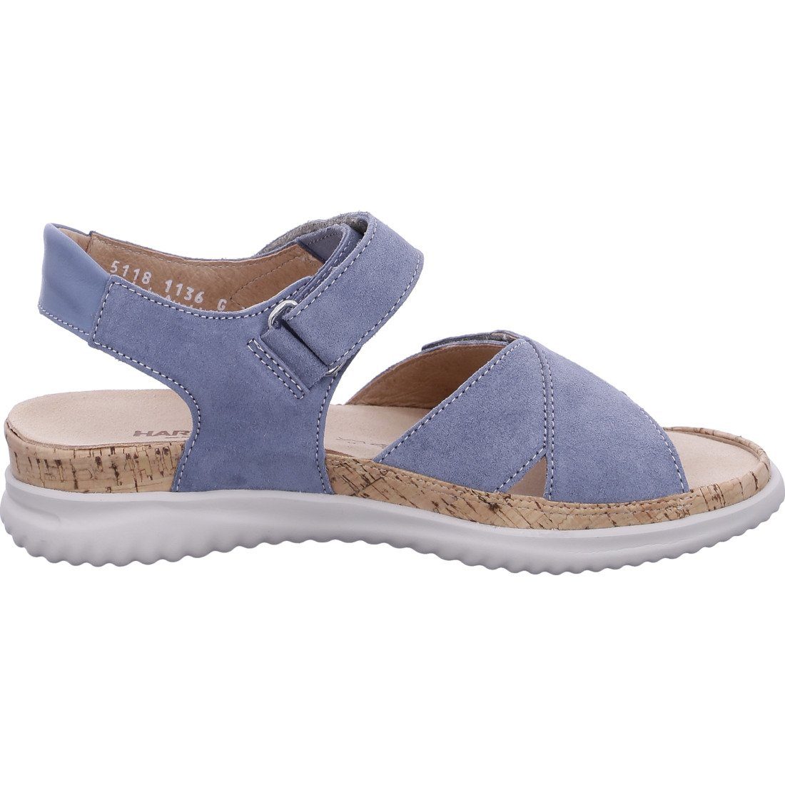 Schuhe, Hartjes blau Sandalette - Sandalette Velours 048731 Hartjes Breeze