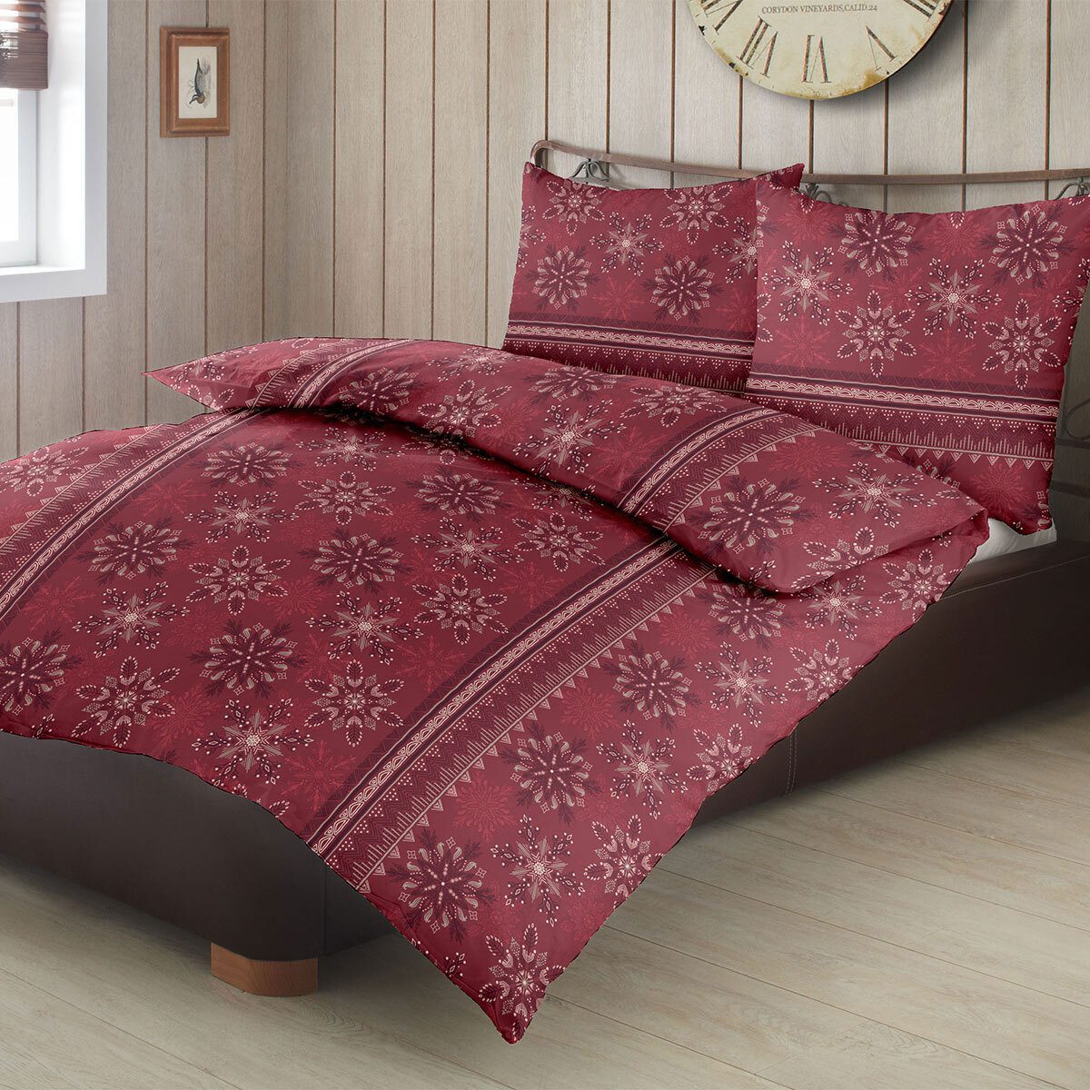 TRAUMSCHLAF Bettwäsche Sterne und Schneeflocken, Biber, 2 teilig, Biberbett günstig online kaufen