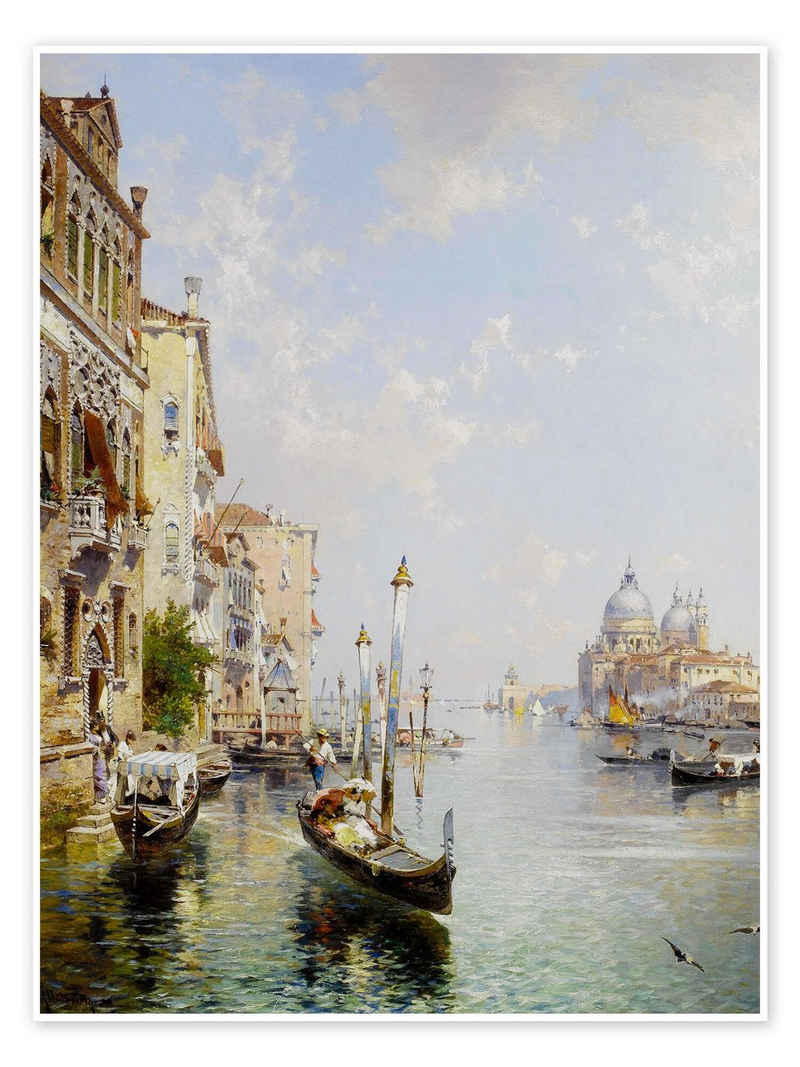 Posterlounge Poster Franz Richard Unterberger, Canal Grande, Venedig, Malerei