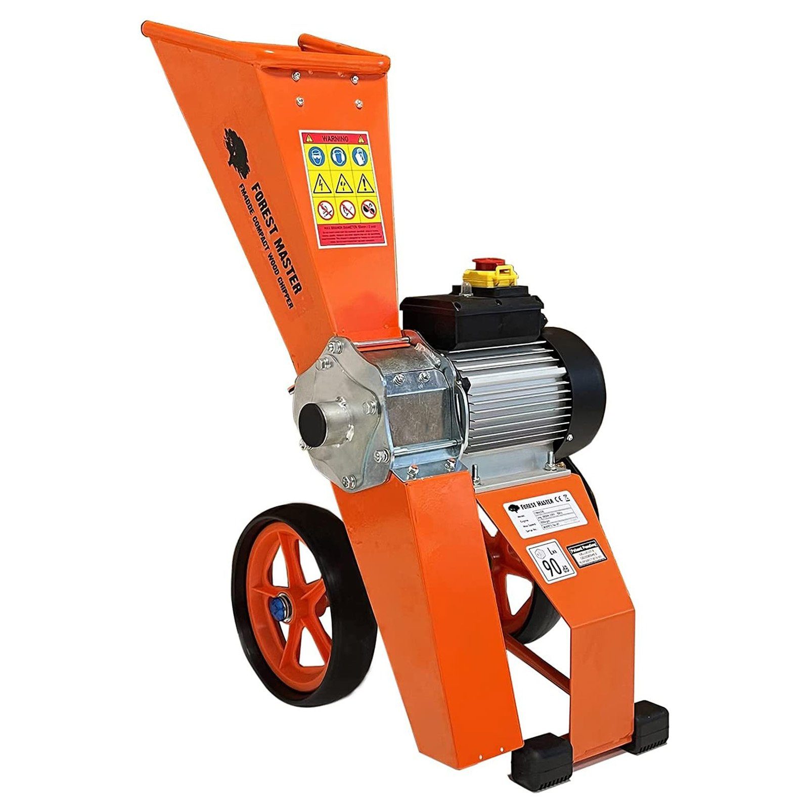 Messerhäcksler Elektro Häcksler Mulcher 2800 Watt, 4 PS Direktantrieb FM4DDE-MUL