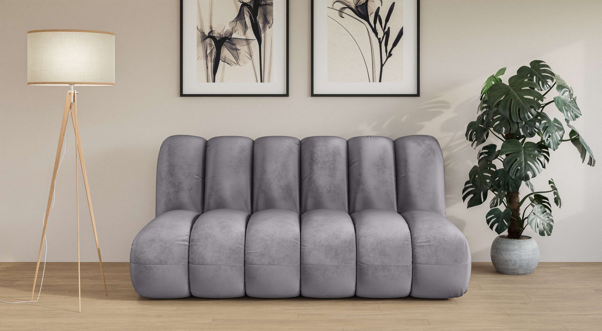 LeGer Home by Lena Gercke 2,5-Sitzer "Priya Designersofa, moderne Steppung, günstig online kaufen