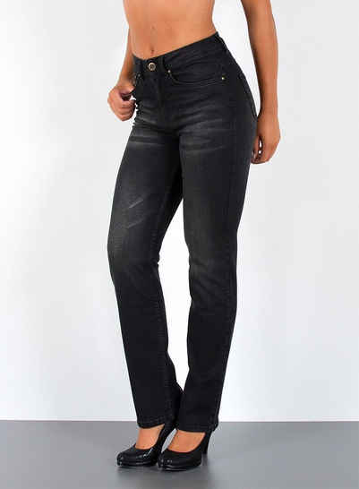 Mytheresa Damen Kleidung Hosen & Jeans Jeans Straight Jeans High-Rise Jeans mit geradem Bein 
