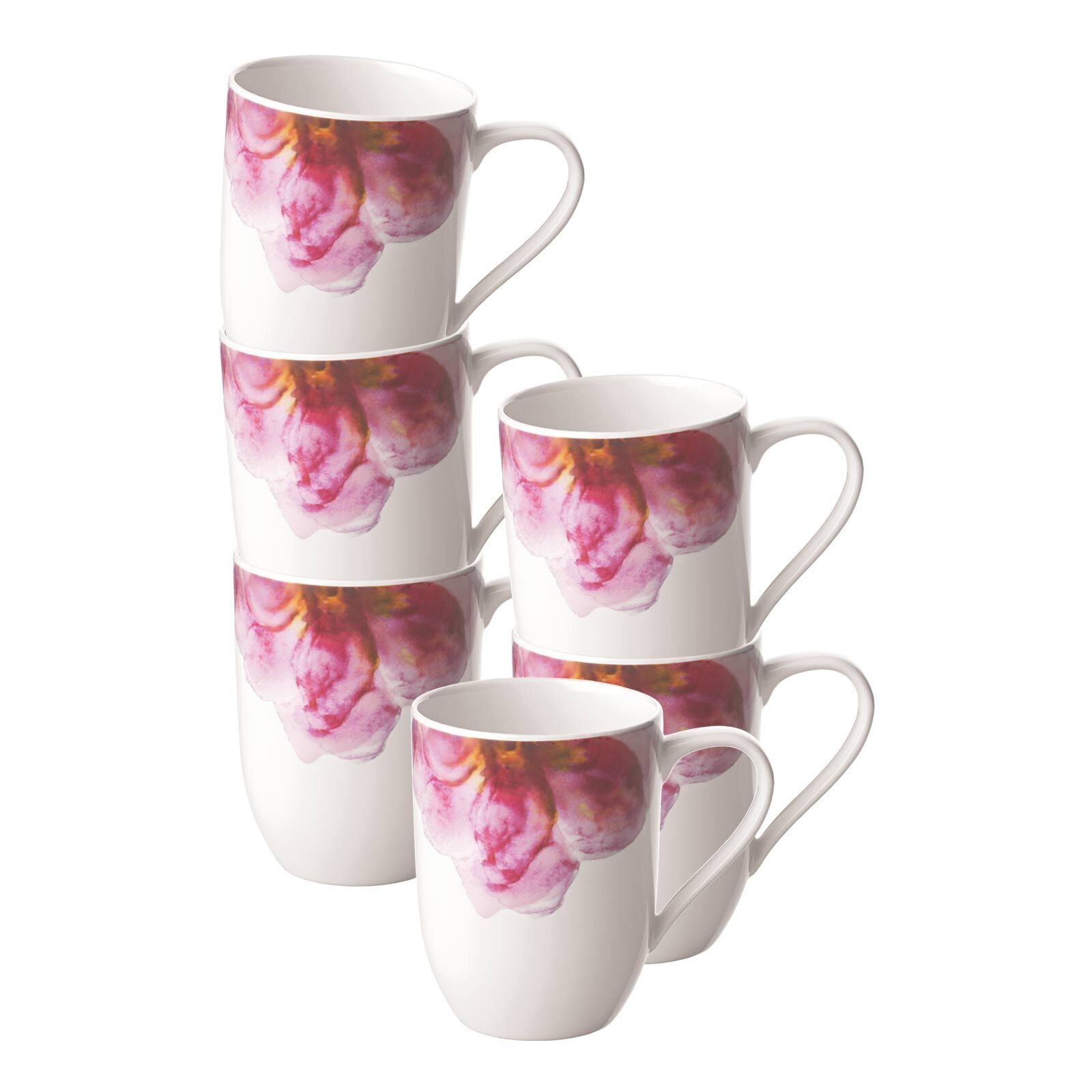 Becher Rose Garden Kaffeebecher 290 ml 6er Set