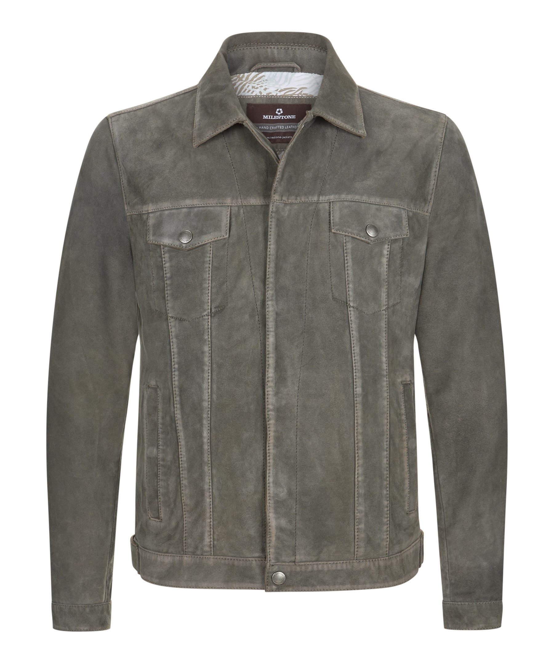 Milestone Lederjacke MSJuliano aus Ziegen Veloursleder günstig online kaufen
