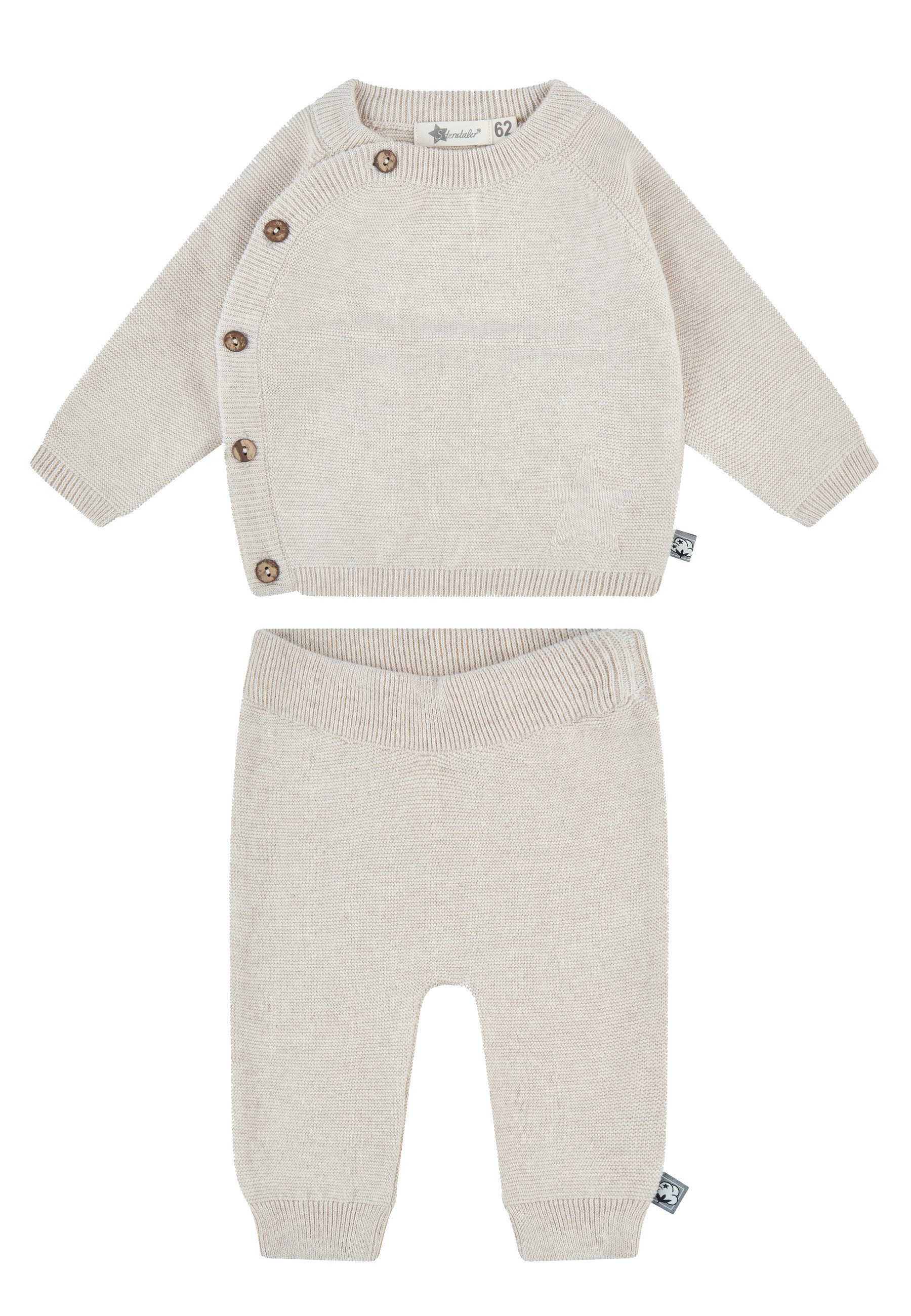 Sterntaler® Hausanzug GOTS Set Jacke und Hose Stern (2 tlg)