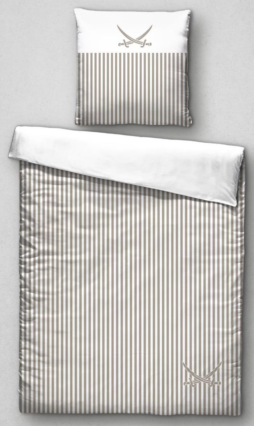 Sansibar Sylt Bettwäsche Bettwäsche SANSIBAR Satin BL 135x200 cm braun Bettbezug Bettzeug