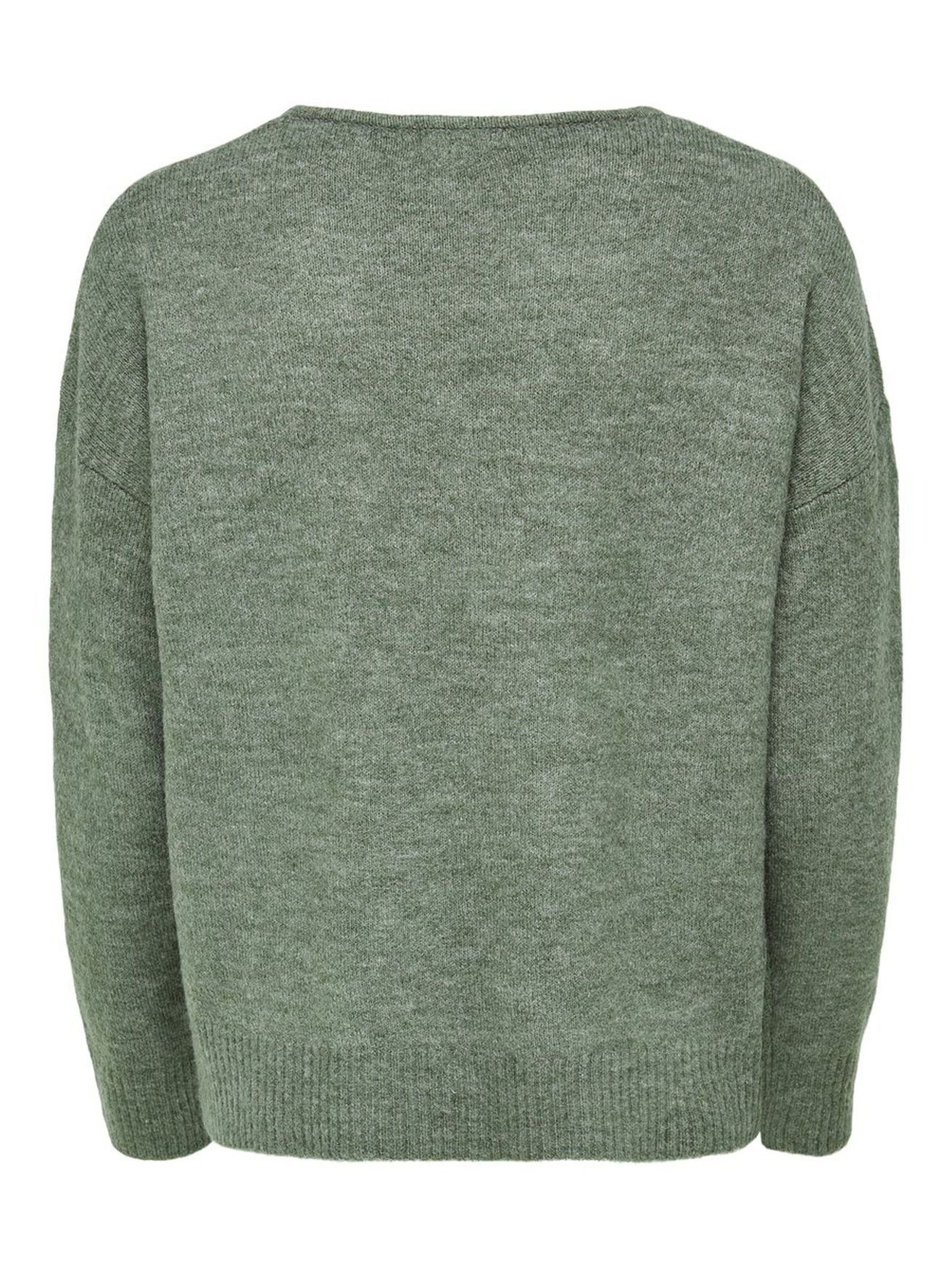 JACQUELINE de YONG Strickpullover Fein Strickpullover V-Neck JDYELANORA Lon günstig online kaufen