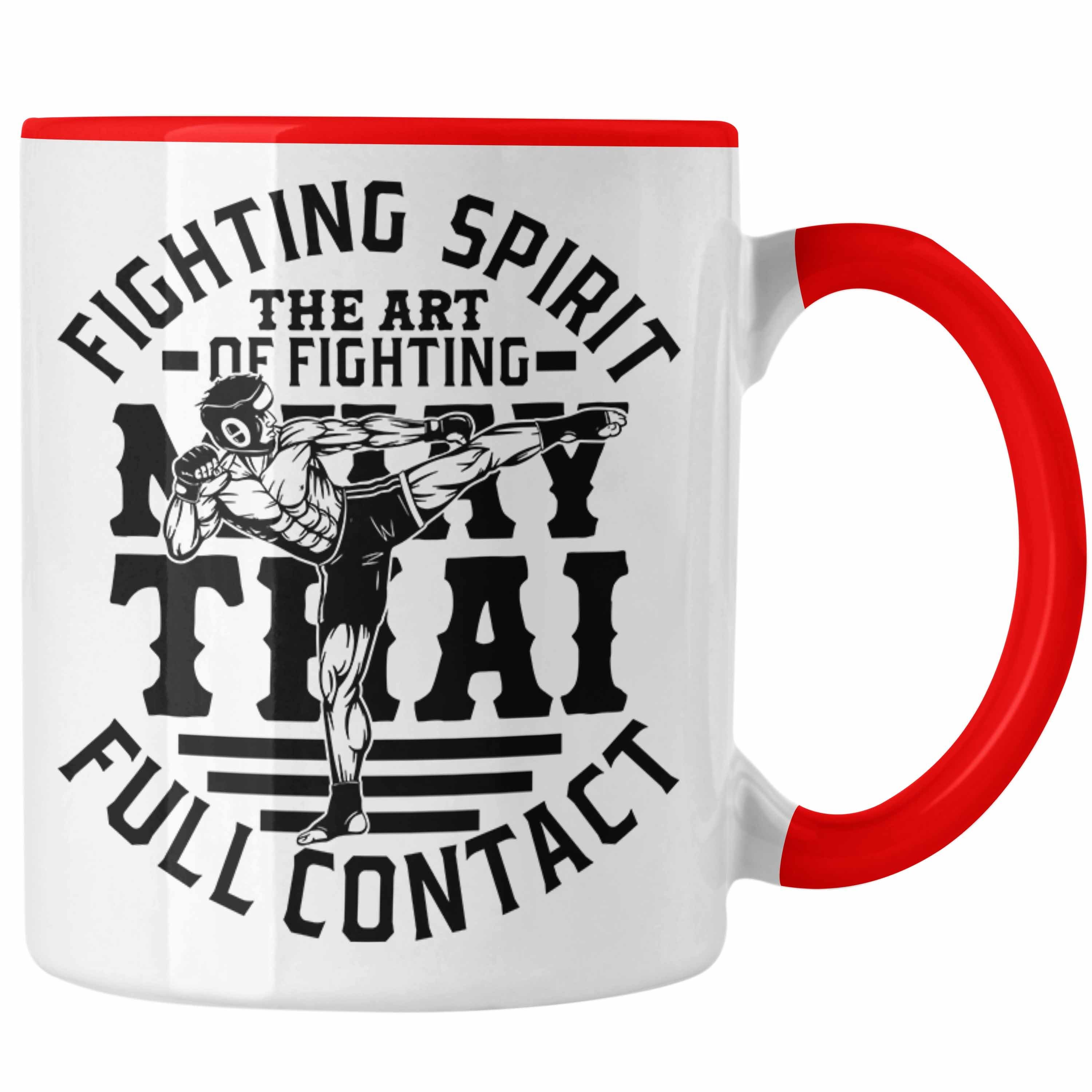 Thai Muay Thai-Kämpfer Spiri Fighting Rot Muay Tasse Trendation Geschenk Geschenkidee Tasse
