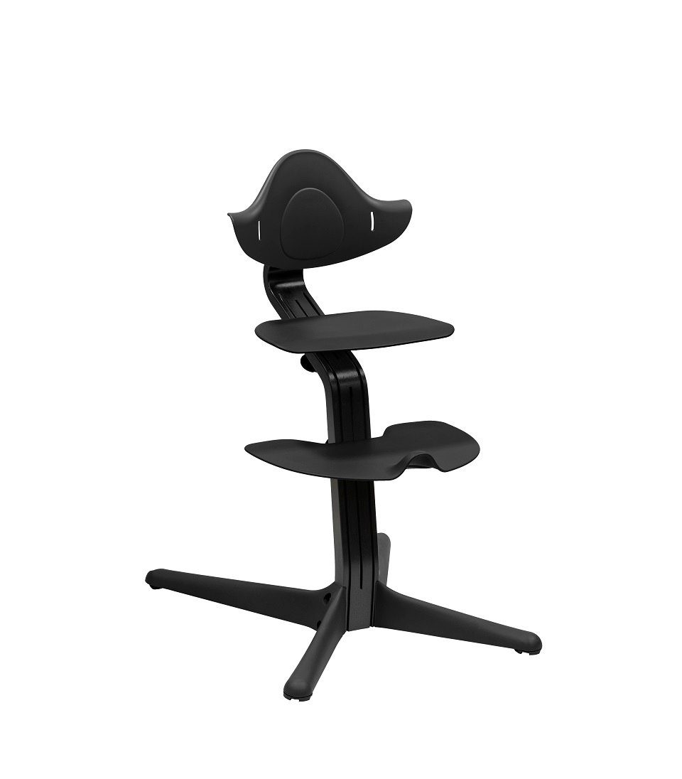 Stokke Hochstuhl Nomi® Hochstuhl, der zu aktivem Sitzen inspiriert, Geeignet für Babys bis Erwachsene bis zu 150 kg Black