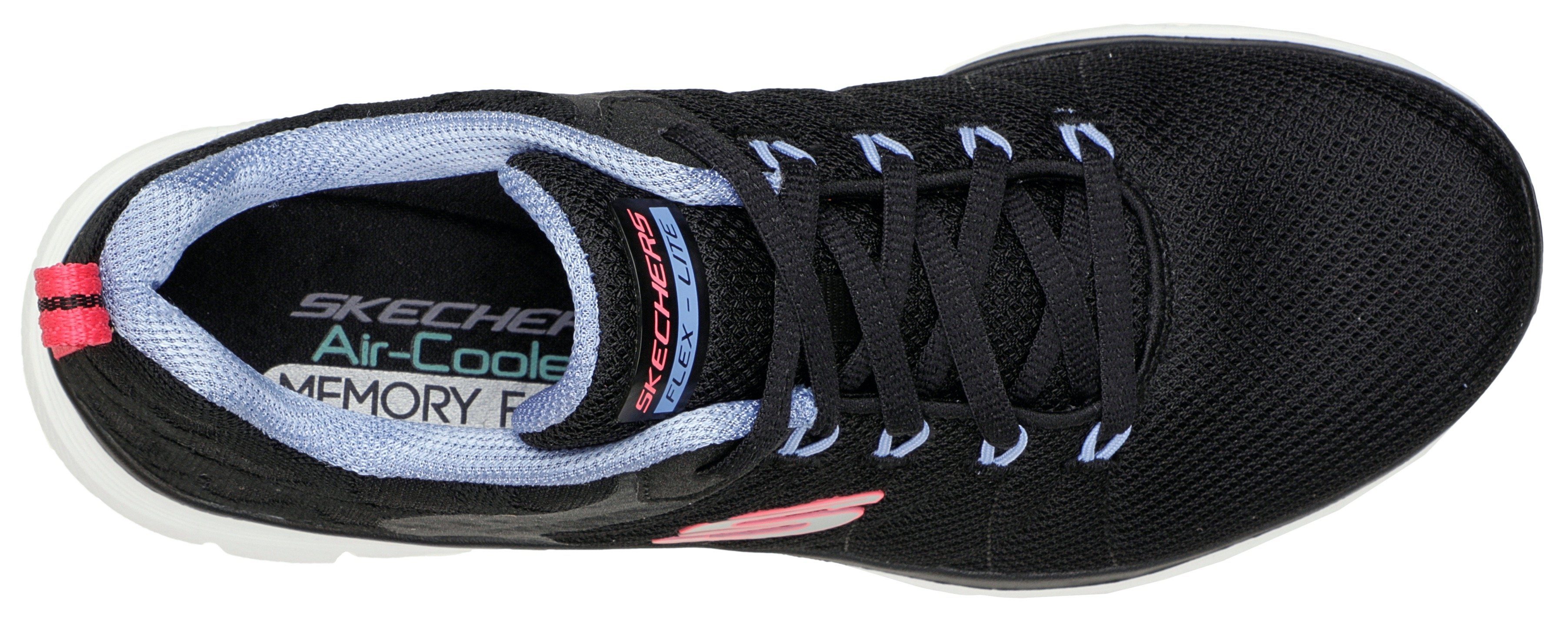 ELEGANT Skechers WAYS Sneaker APPEAL Logo-Applikation schwarz-kombiniert seitlicher 4.0 FLEX mit