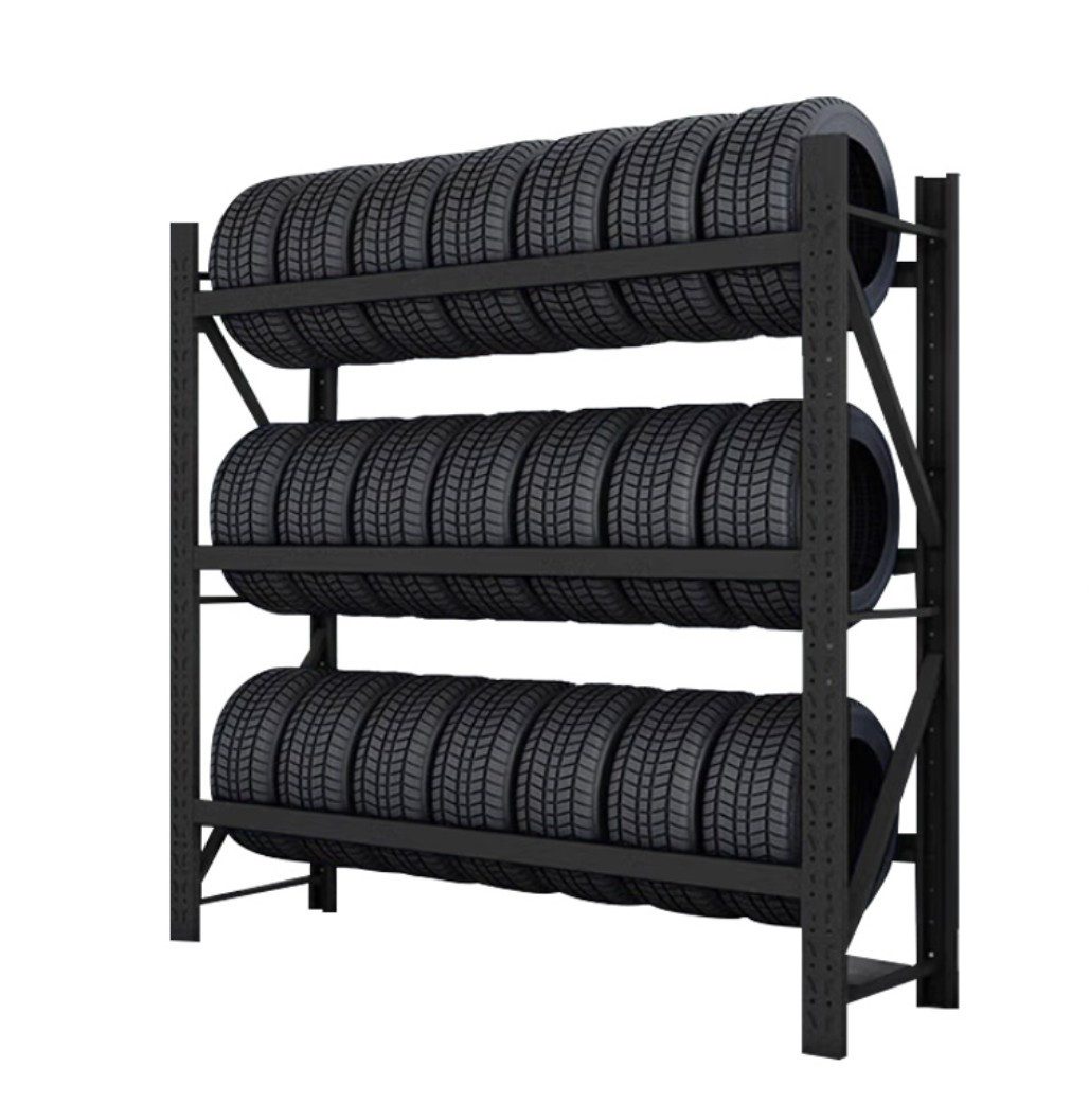Mayaadi Home Ablageregal Reifenregal 200x60x200cm 300kg (3-lagiger) Regale Schwerlastregal, Regal