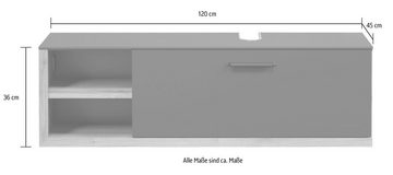 INOSIGN Waschbeckenunterschrank Premont (1-St) Breite 120 cm, Soft-Close, 1 große Klappe, mit Siphonausschnitt