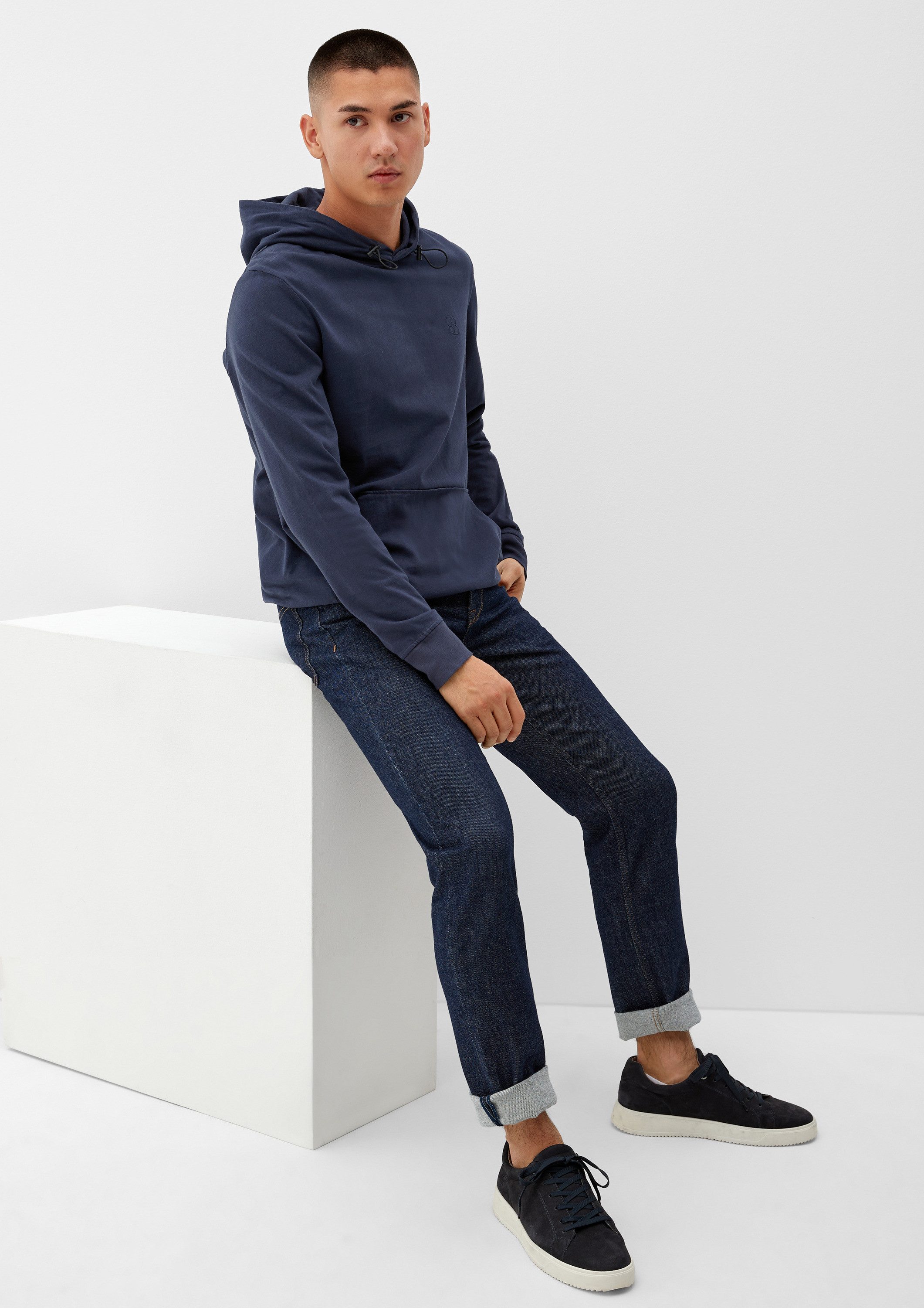 s.Oliver Langarmshirt T-Shirt Longsleeve mit Kapuze günstig online kaufen