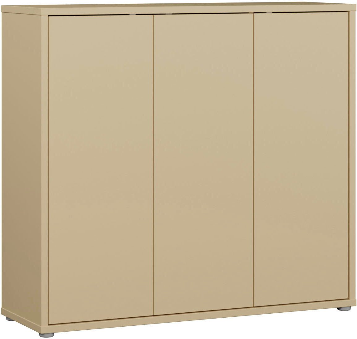FORTE Schuhschrank Alice Springs, Schuhschrank, Platz für 20 Paar Schuhe, 3 Türen (B/H/T 109,2/99,1/34,9 cm) Stauraumschrank, Mehrzweckschrank, grifflose Front, Push to open