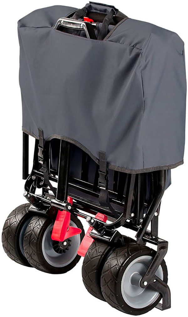 Pinolino® Bollerwagen Paxi dlx, anthrazit, BxTxH: 124x59x66 cm, mit Bremse