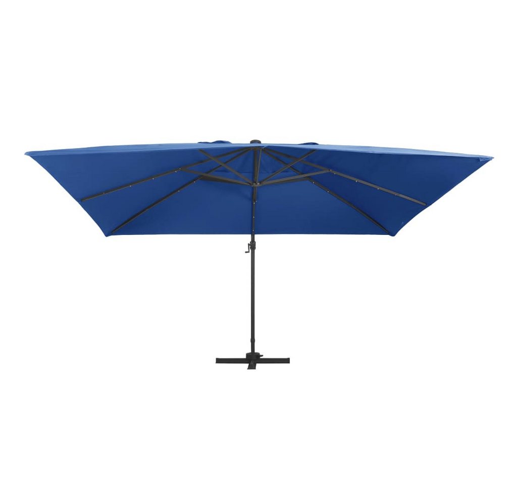 Thumbnail - DOTMALL Sonnenschirm Ampelschirm mit LED-Leuchten und Aluminium-Mast 400x300 cm