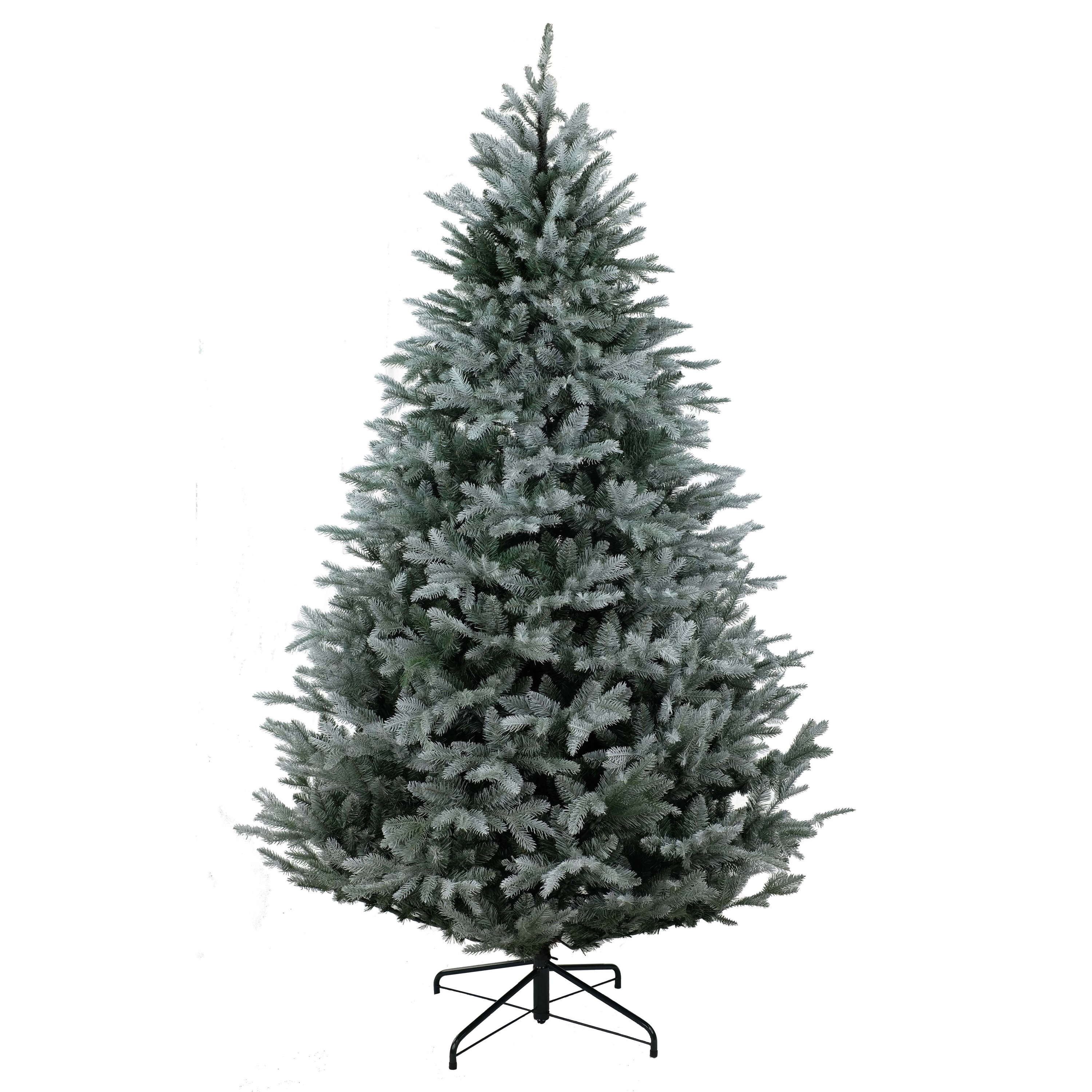 artplants Künstlicher Weihnachtsbaum Buffalo Speed, gefroren, 210 cm, Ø 130 cm