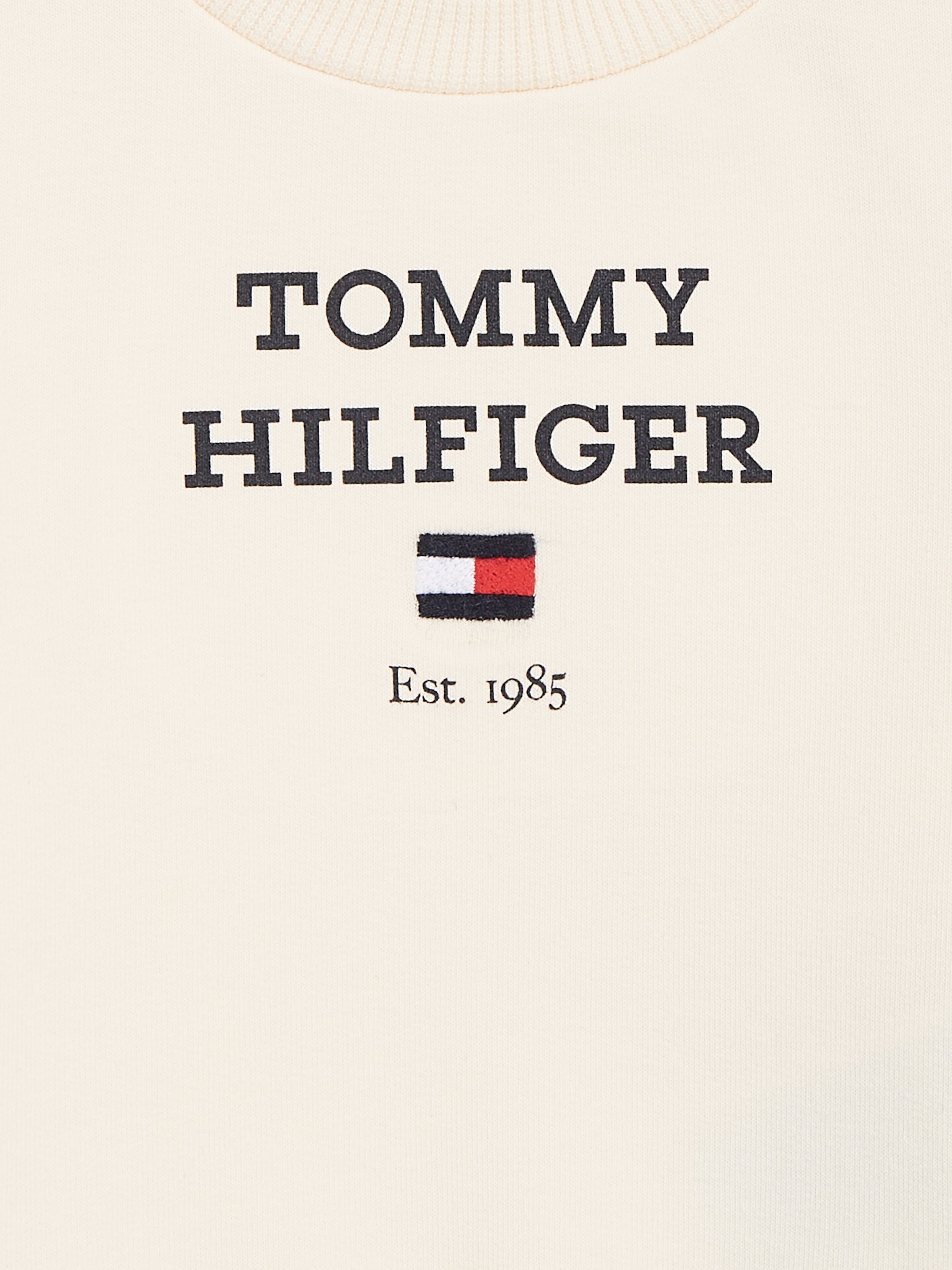 2er) Shirt (Set, LOGO BABY SET mit Hose Calico & Hilfiger 2-tlg., Markenlabel TH Tommy