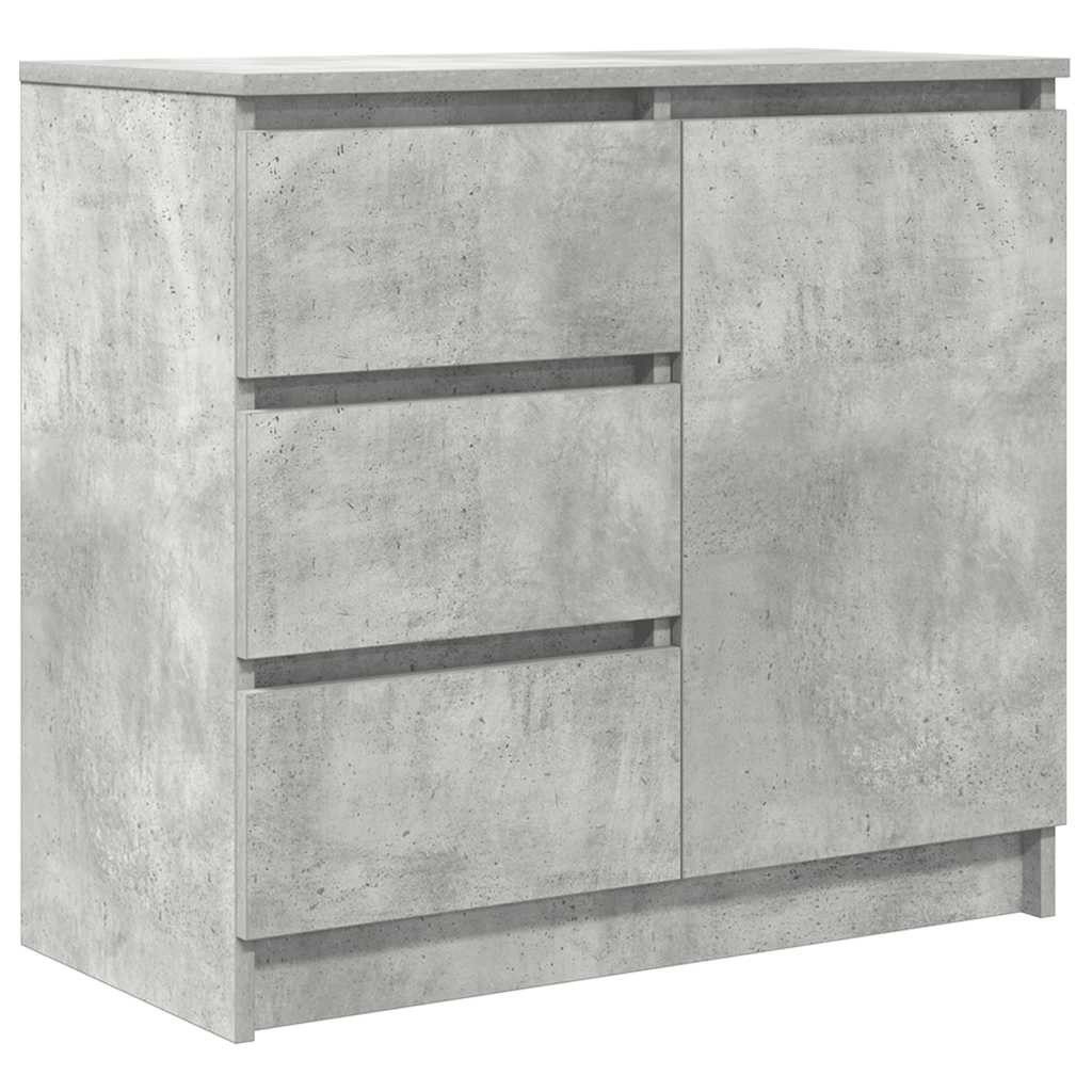 vidaXL Sideboard Sideboard mit Schublade Betongrau günstig online kaufen