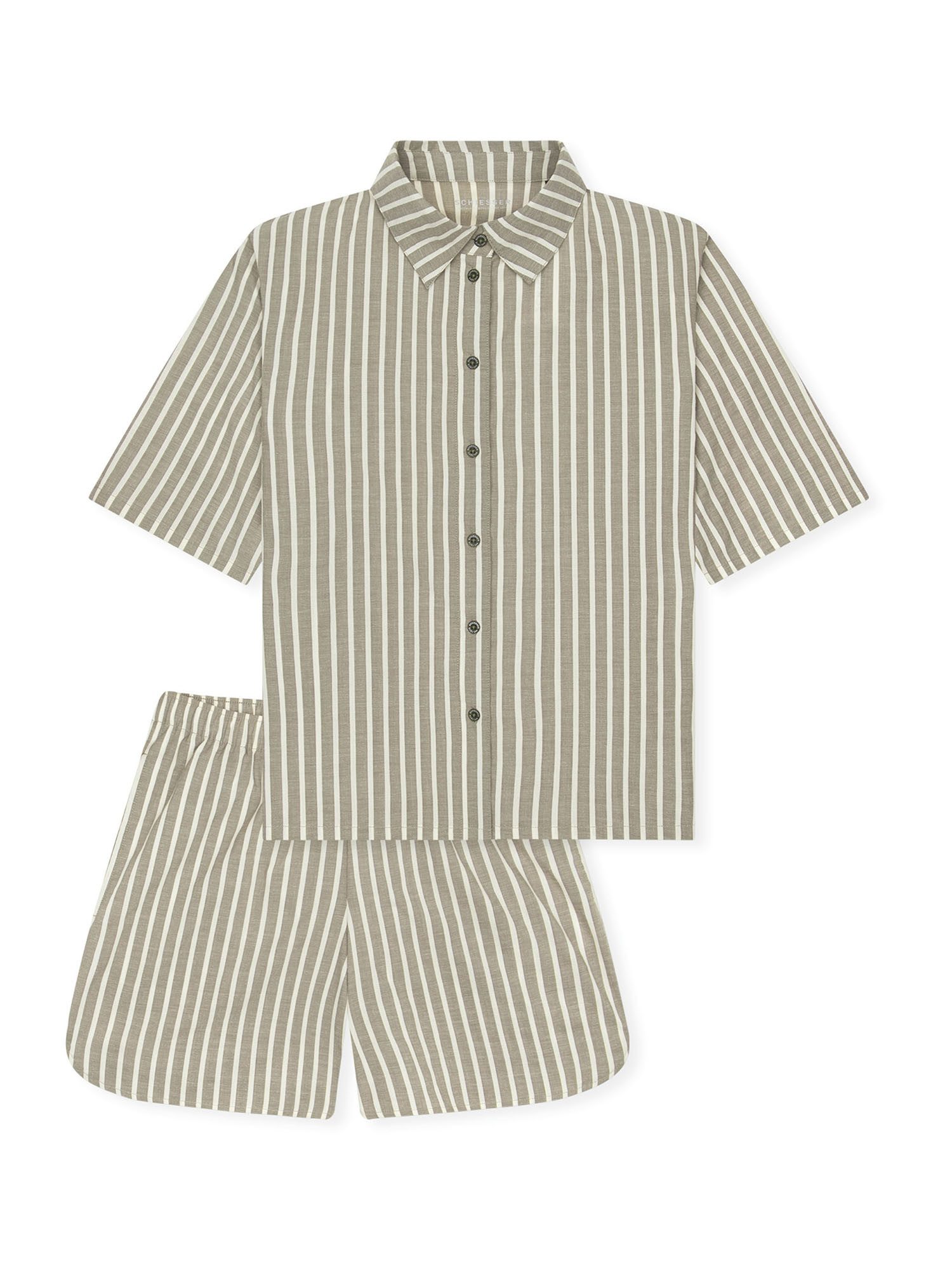 Schiesser Pyjama Selected Premium (2 tlg) Schlafanzug, Pyjama Set, Nachtwäsche