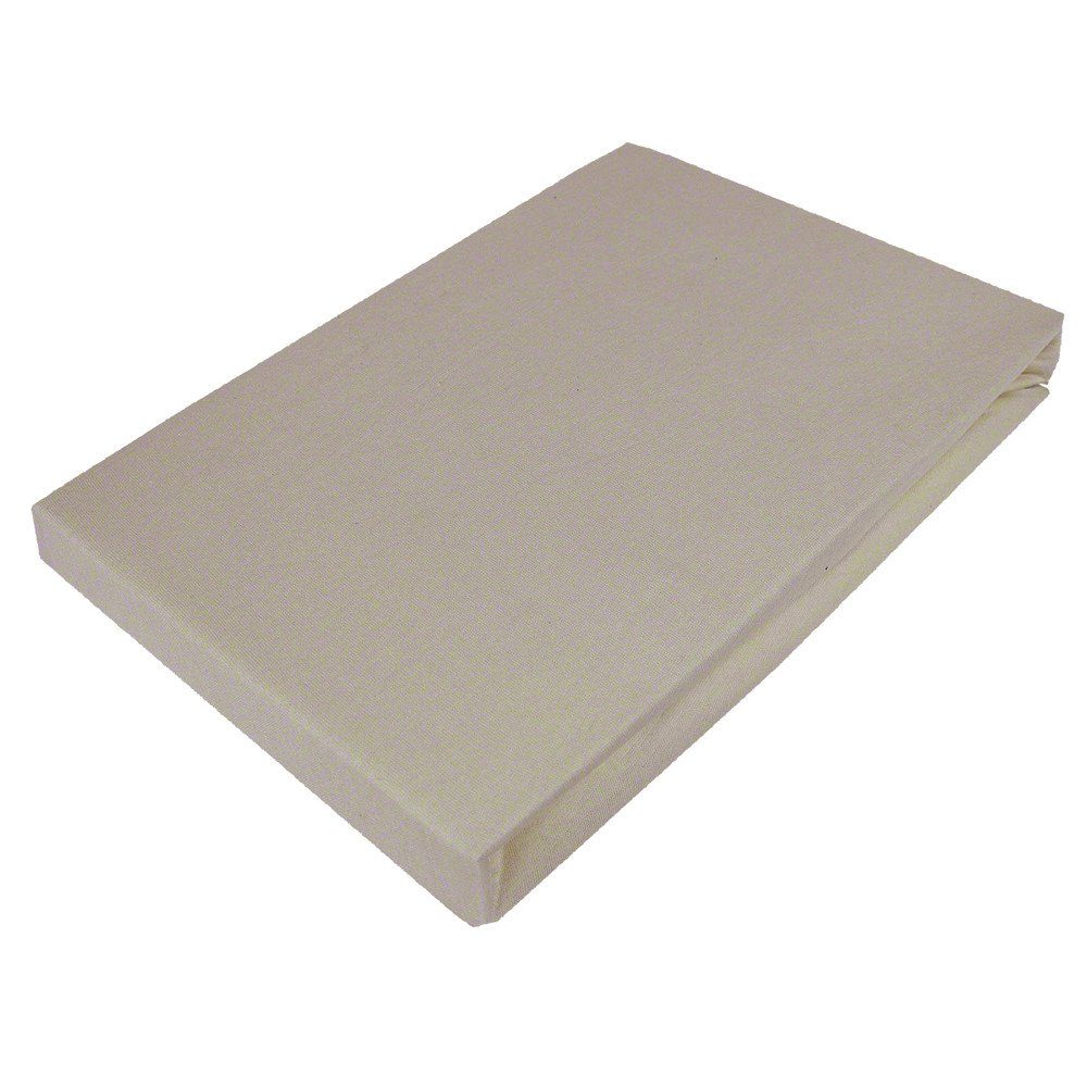 Casa Colori Spannbettlaken Jersey 90/140/180x200 cm Baumwolle Taupe, 100% B günstig online kaufen