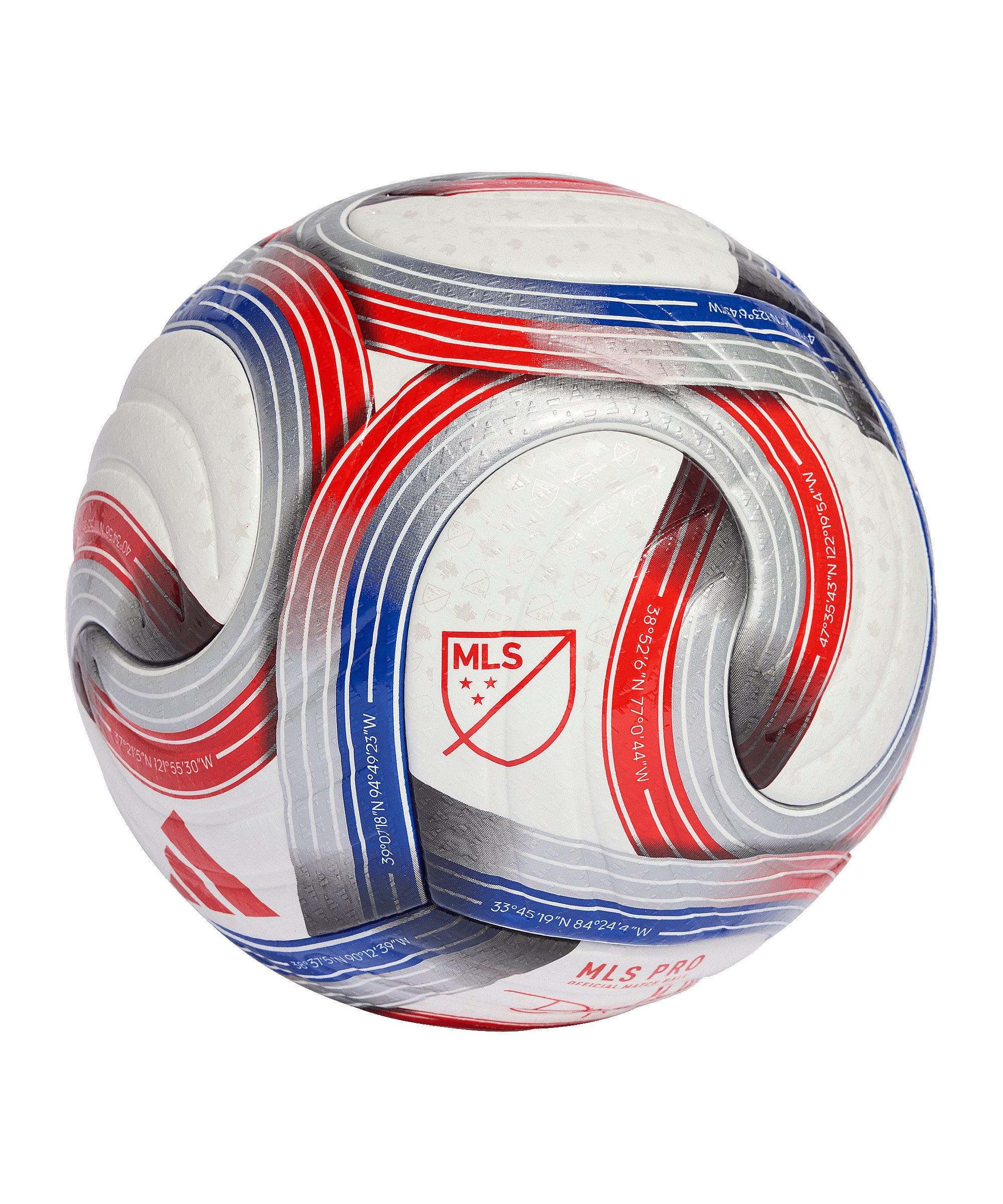 Fußball adidas Performance MLS PRO Spielball Weiß