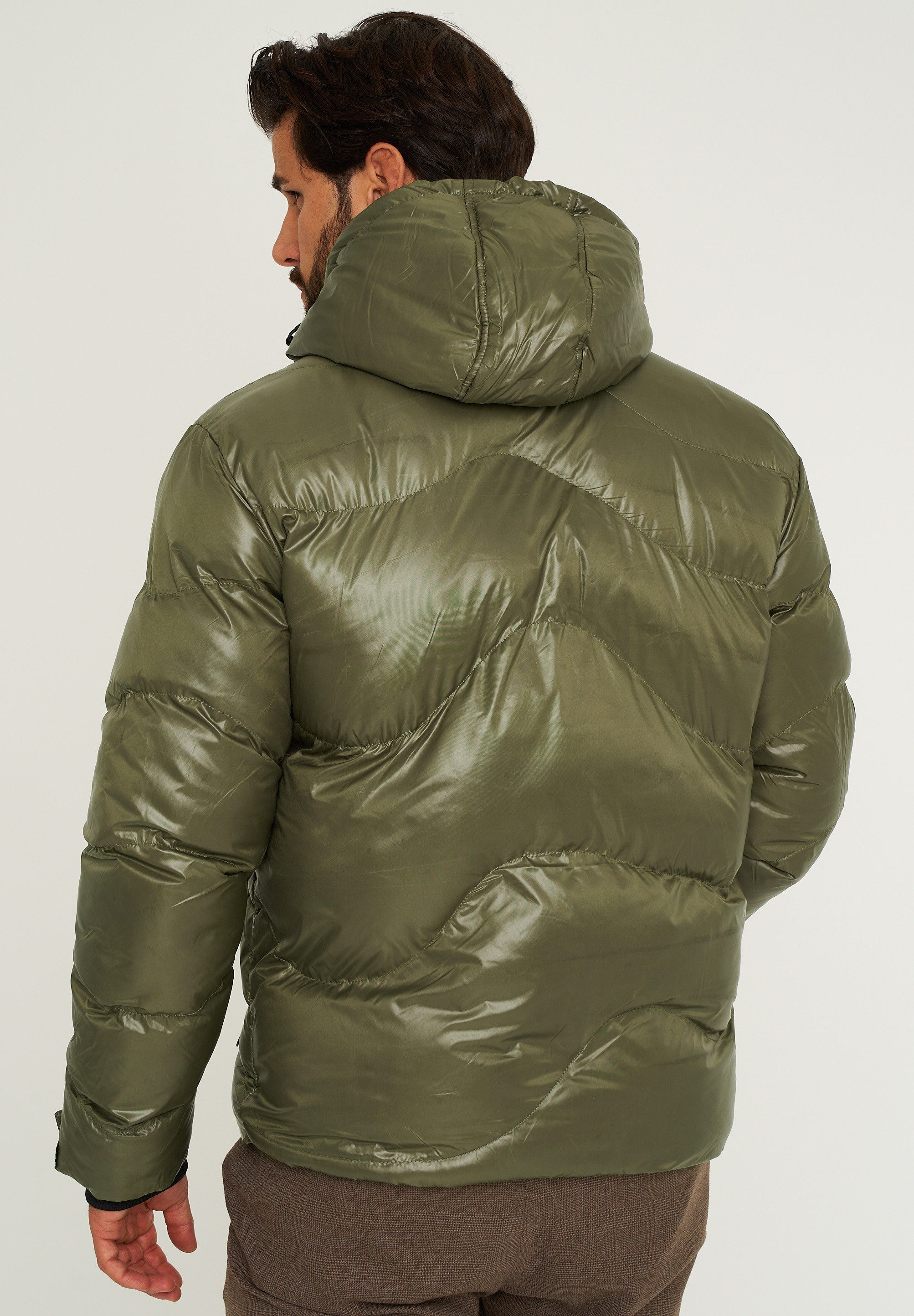 SOULSTAR Winterjacke S2VADUZ Herren Pufferjacke mit Kapuze warme Steppjacke