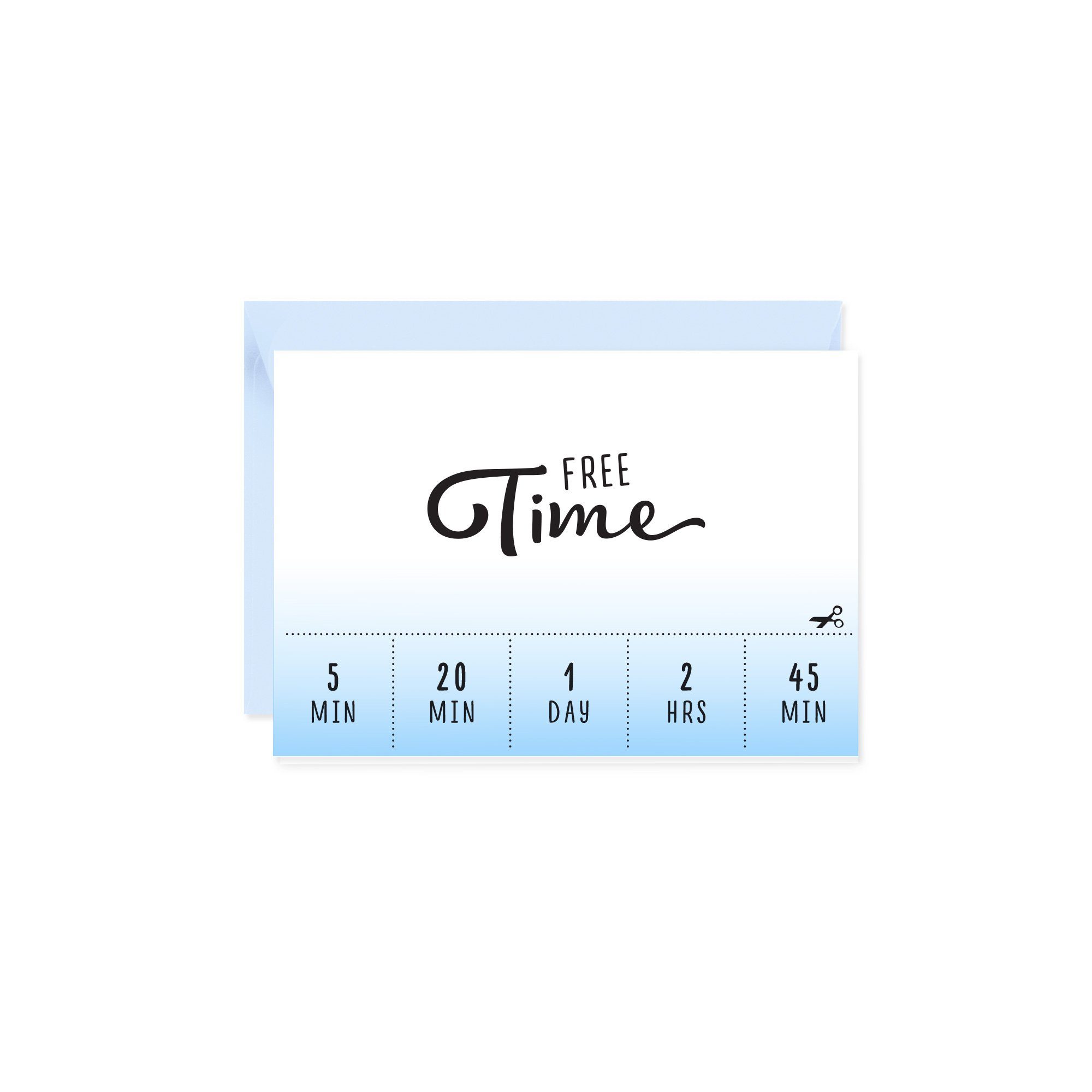 Bow & Hummingbird Grußkarte Mini-Grußkarte Free Time, Klappkarte mit Umschlag