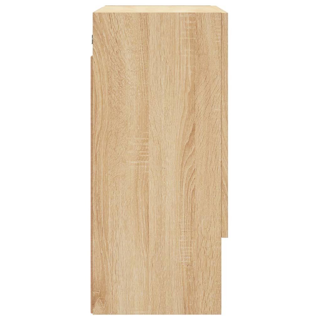cm Eiche (1-St) Wandschrank 60x31x70 vidaXL Fächerschrank Holzwerkstoff Sonoma Sonoma-Eiche