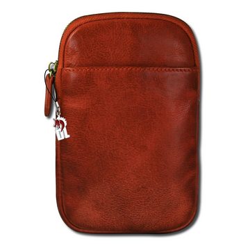 DrachenLeder Handtasche DrachenLeder Damen Handtasche Tasche (Handtasche), Damen, Herren Tasche aus Echtleder in kupfer, ca. 13cm Breite